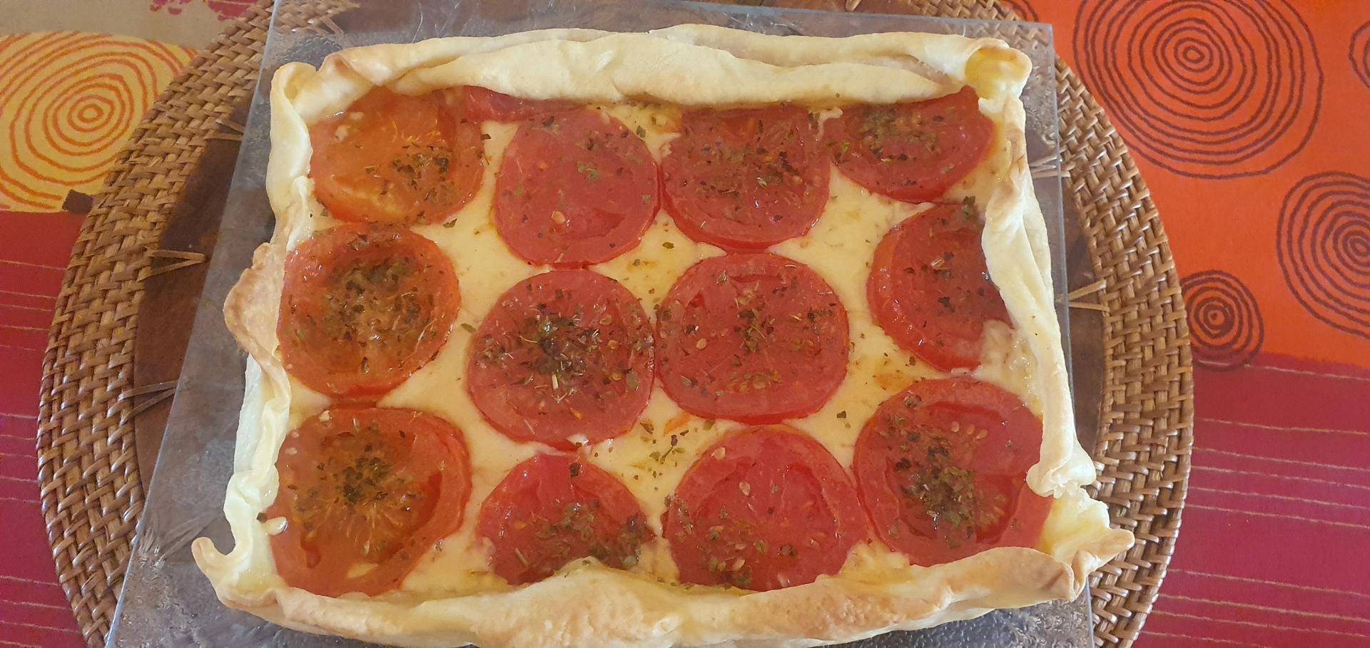 TARTE FROMAGE TOMATES MOUTARDE - Recette Cake Factory | Tefal