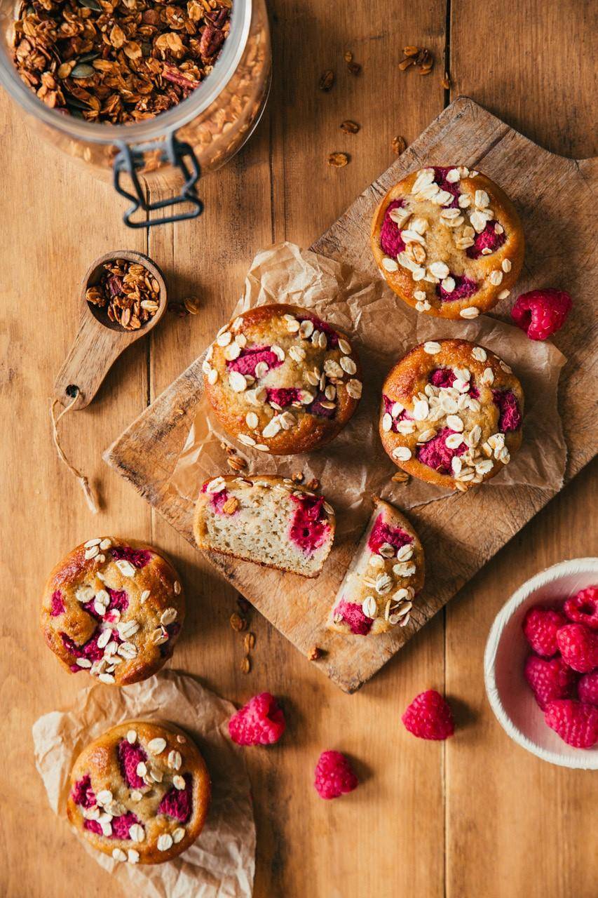 Muffin flocon avoine fruits rouge - Recette Cake Factory | Tefal