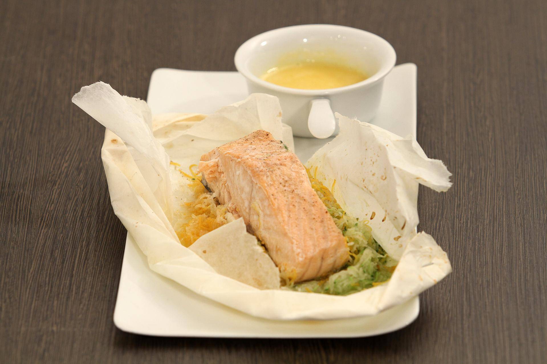 Papillote de saumon et beurre blanc - Recette Balance de cuisine | Tefal