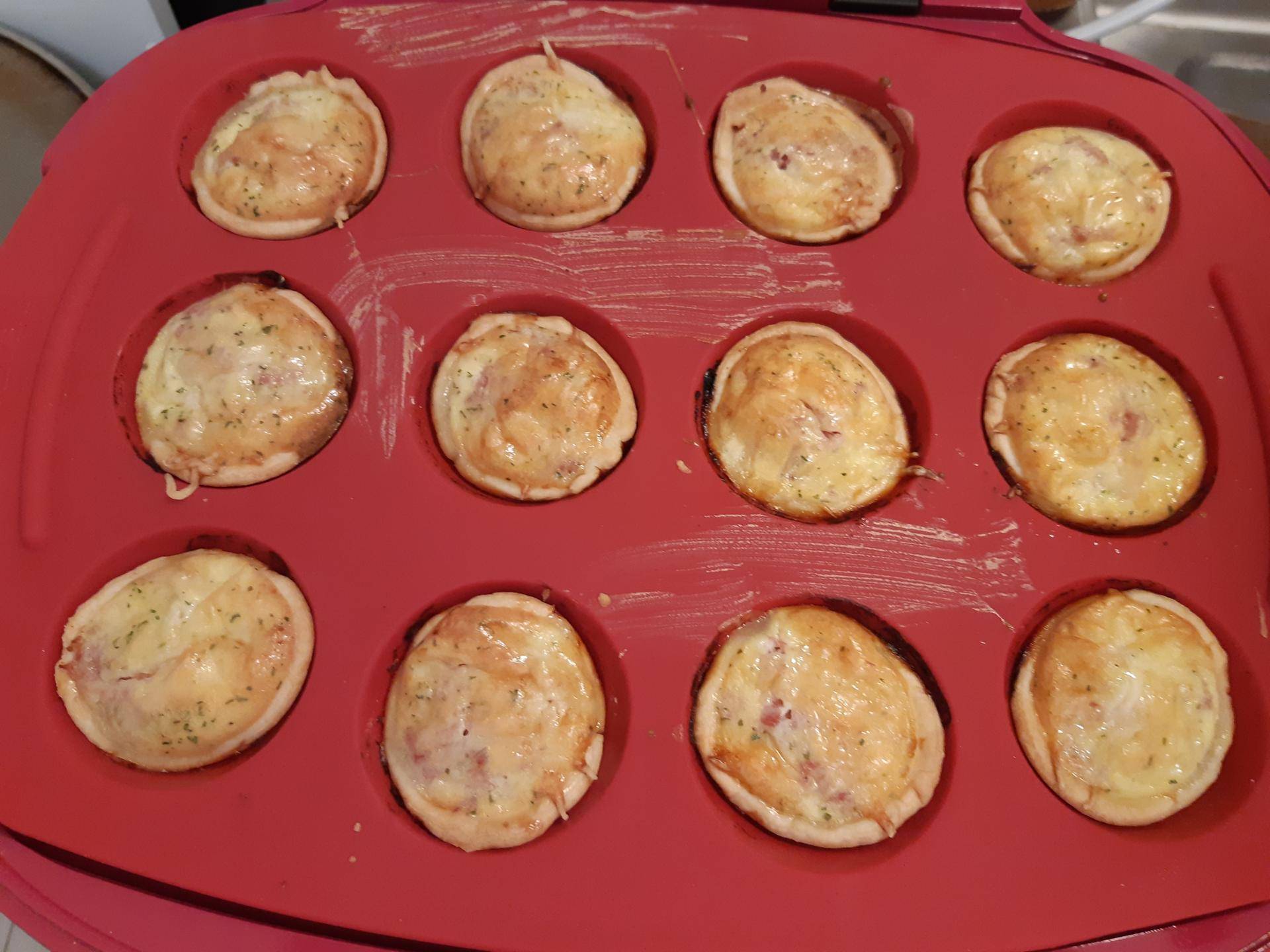 Minis quiches au chèvre - Recette Cake Factory | Tefal