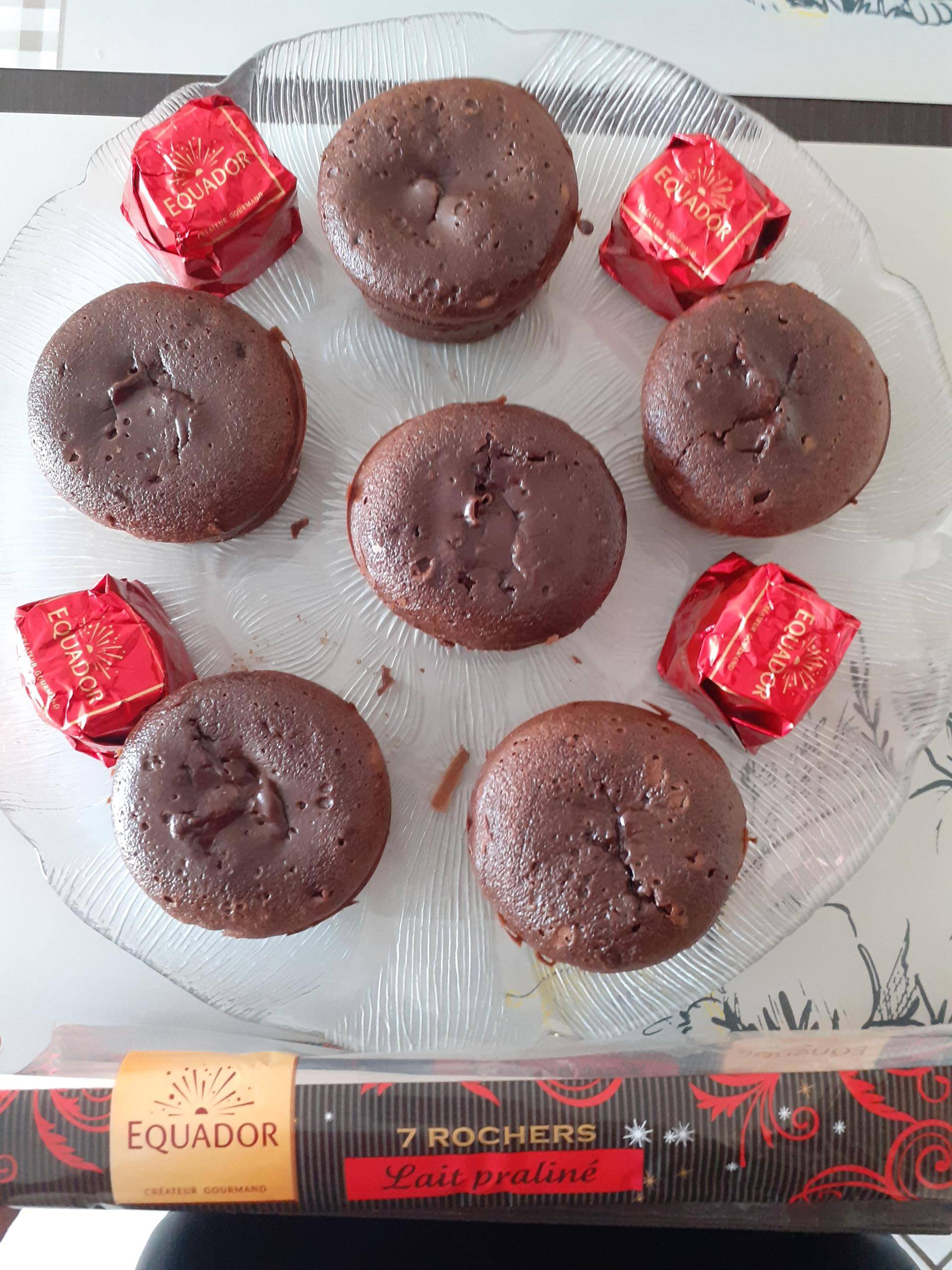 coeurs coulants au rochers lait praliné - Recette Cake Factory | Tefal