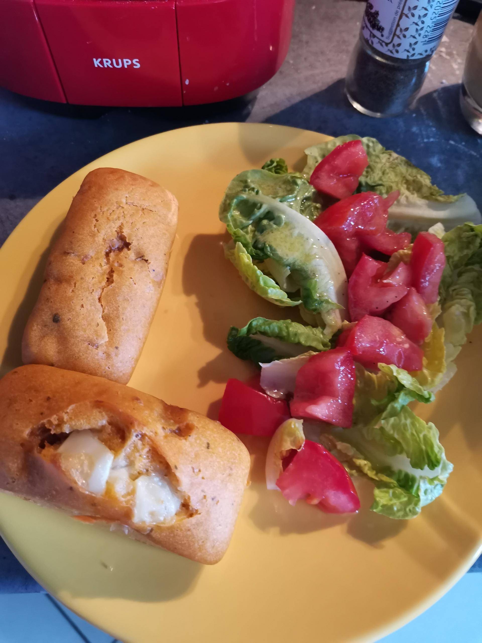 Mini cake restes de légumes et chèvre - Recette Cake Factory | Tefal