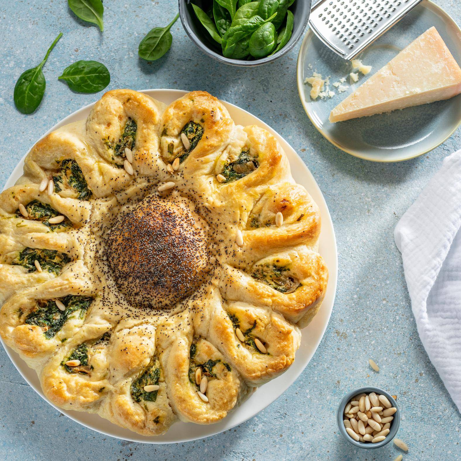 Tarte soleil épinards et ricotta - Recette Cake Factory Infinity | Tefal