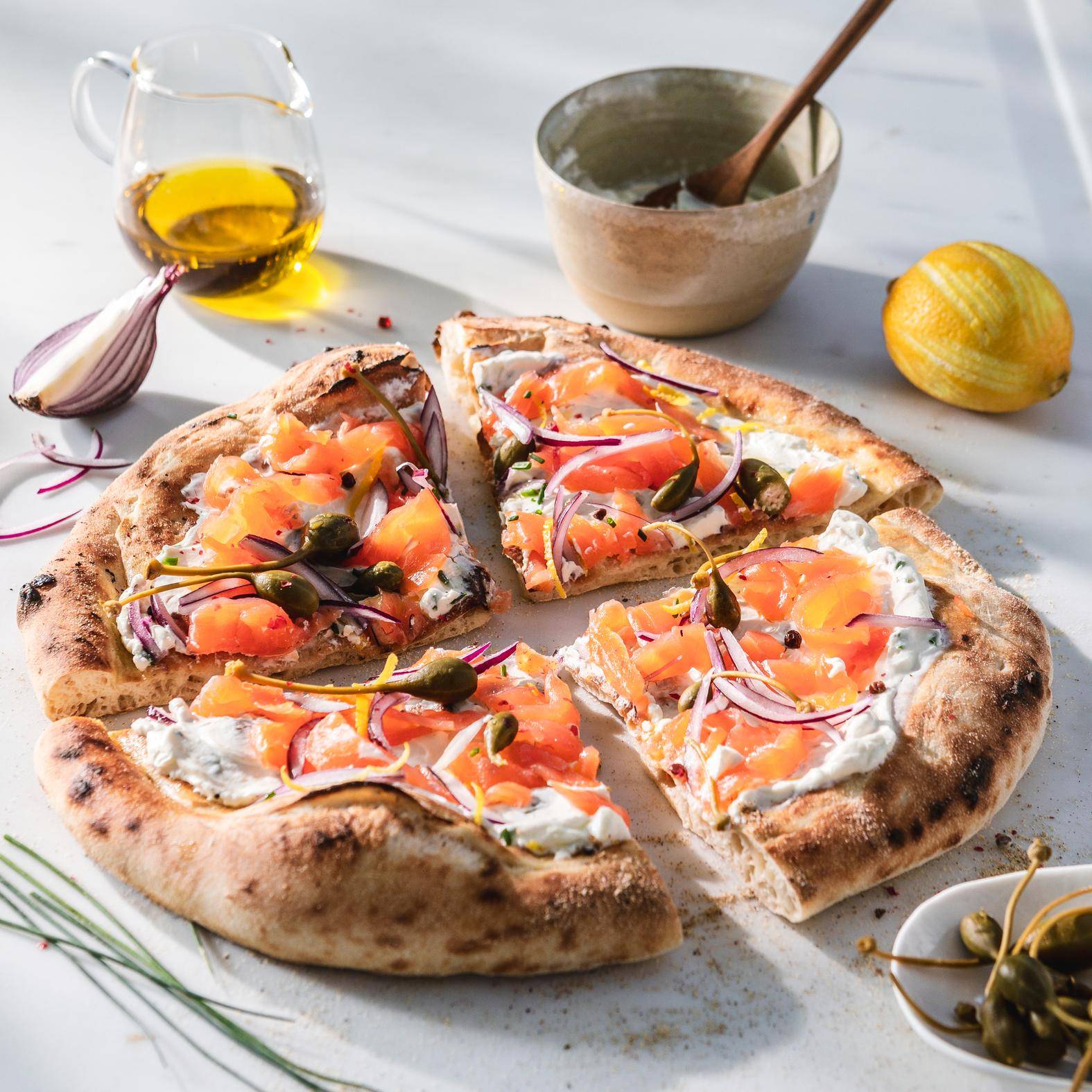 Pizza saumon crème - Recette Pizza Pronto | Tefal