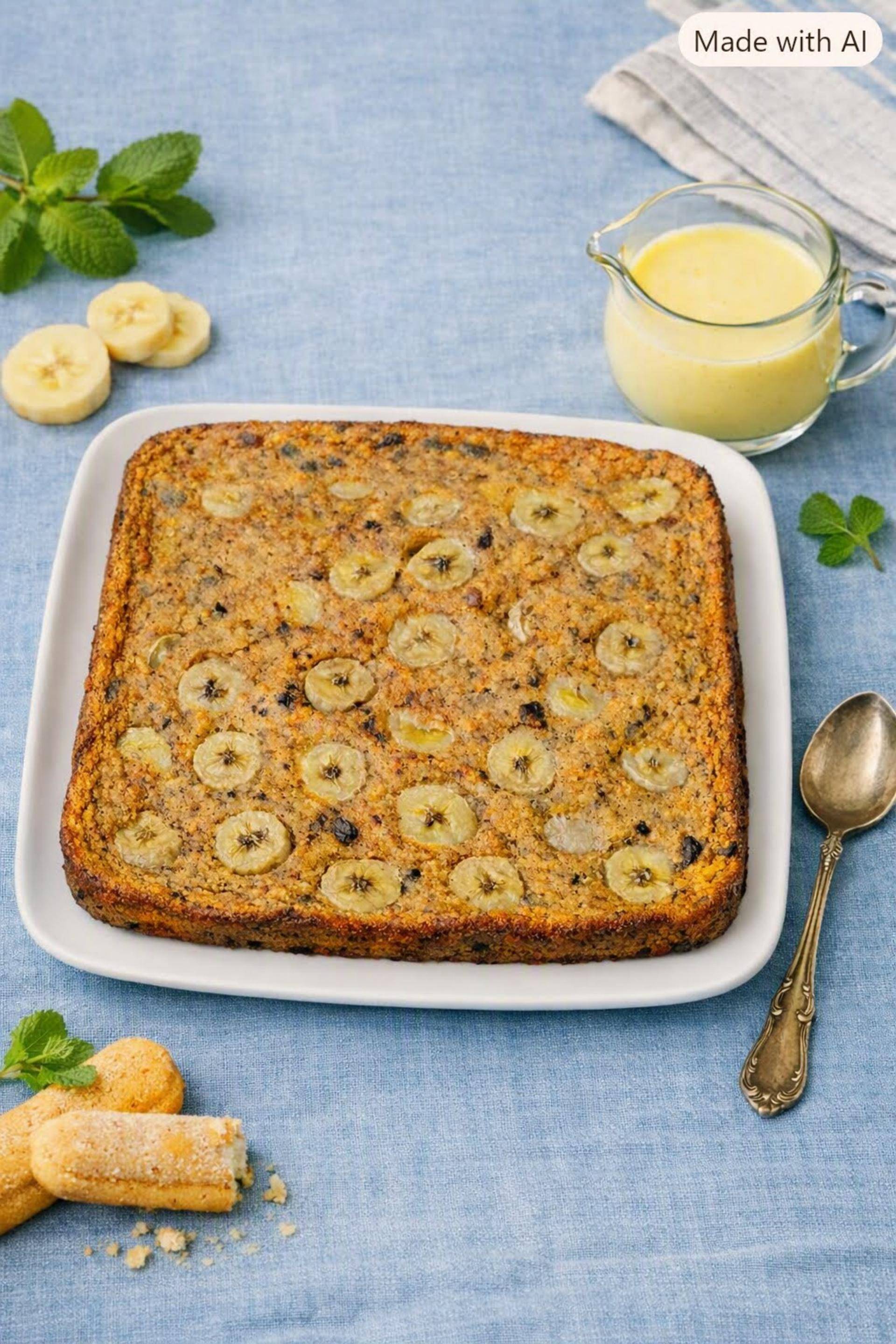 Pudding Bananes et Boudoirs - Recette Cake Factory Infinity | Tefal