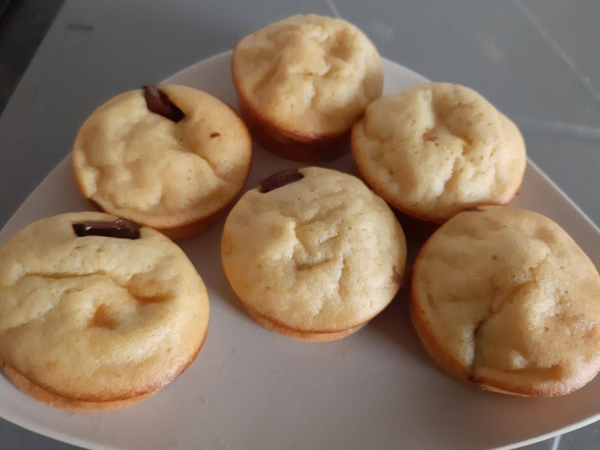 Muffins poires coeurs chocolats - Recette Cake Factory | Tefal