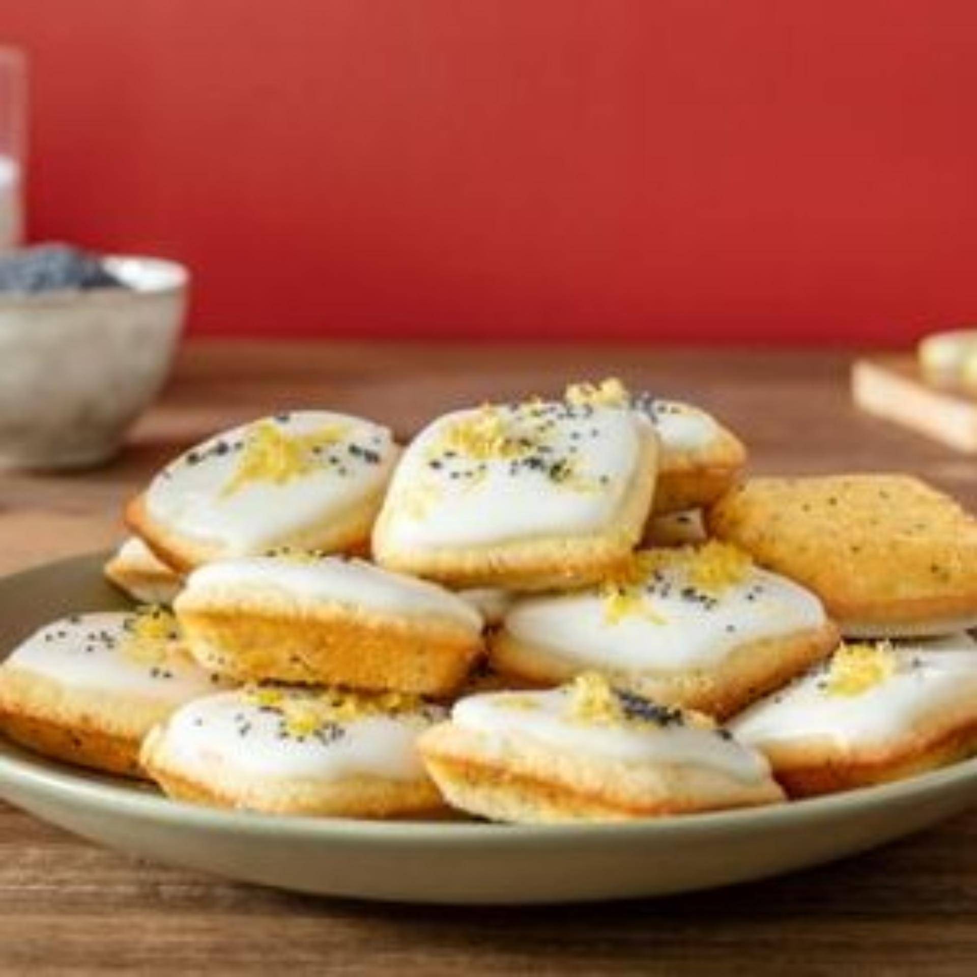 Mini square pavot citron - Recette Moules à gâteaux | Tefal
