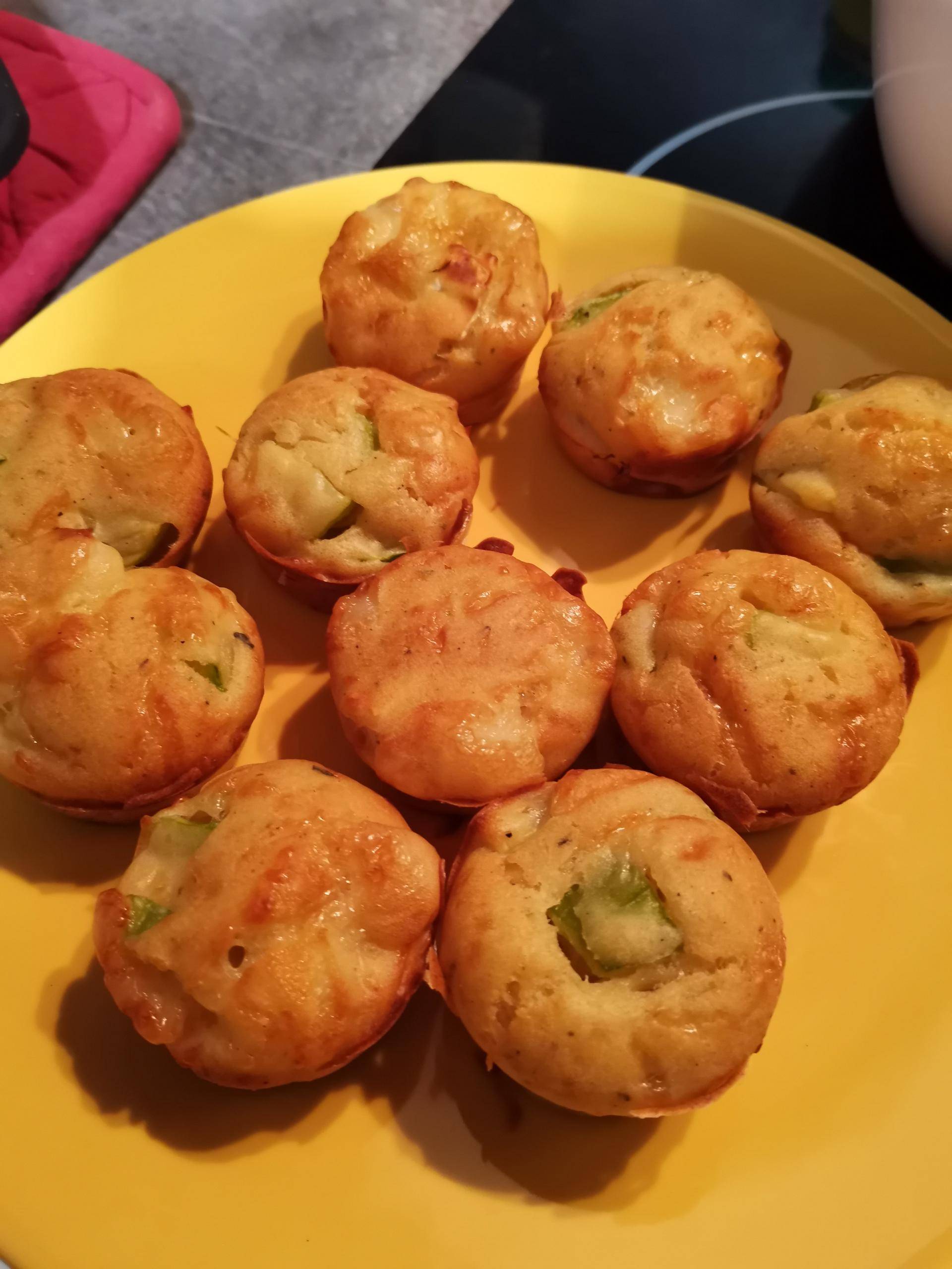 Mini muffins courgette chèvre jambon - Recette Cake Factory | Tefal