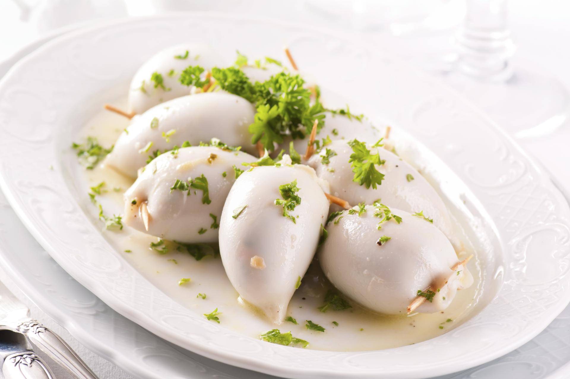 Calamars farcis au risotto - Recette Balance de cuisine | Tefal