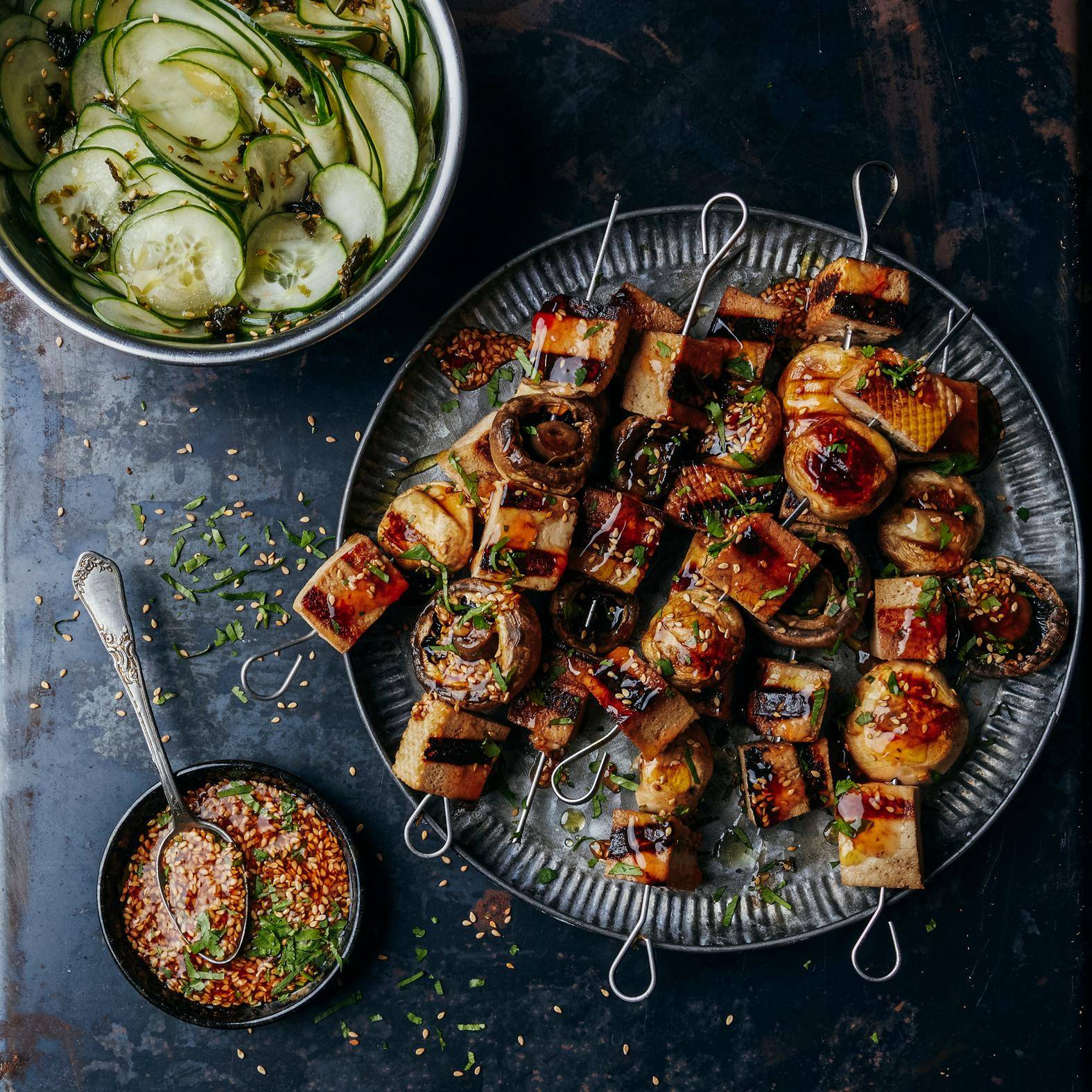 Tofuspiesjes met honing en geroosterd sesamzaad - Recette OptiGrill 2in1 | Tefal