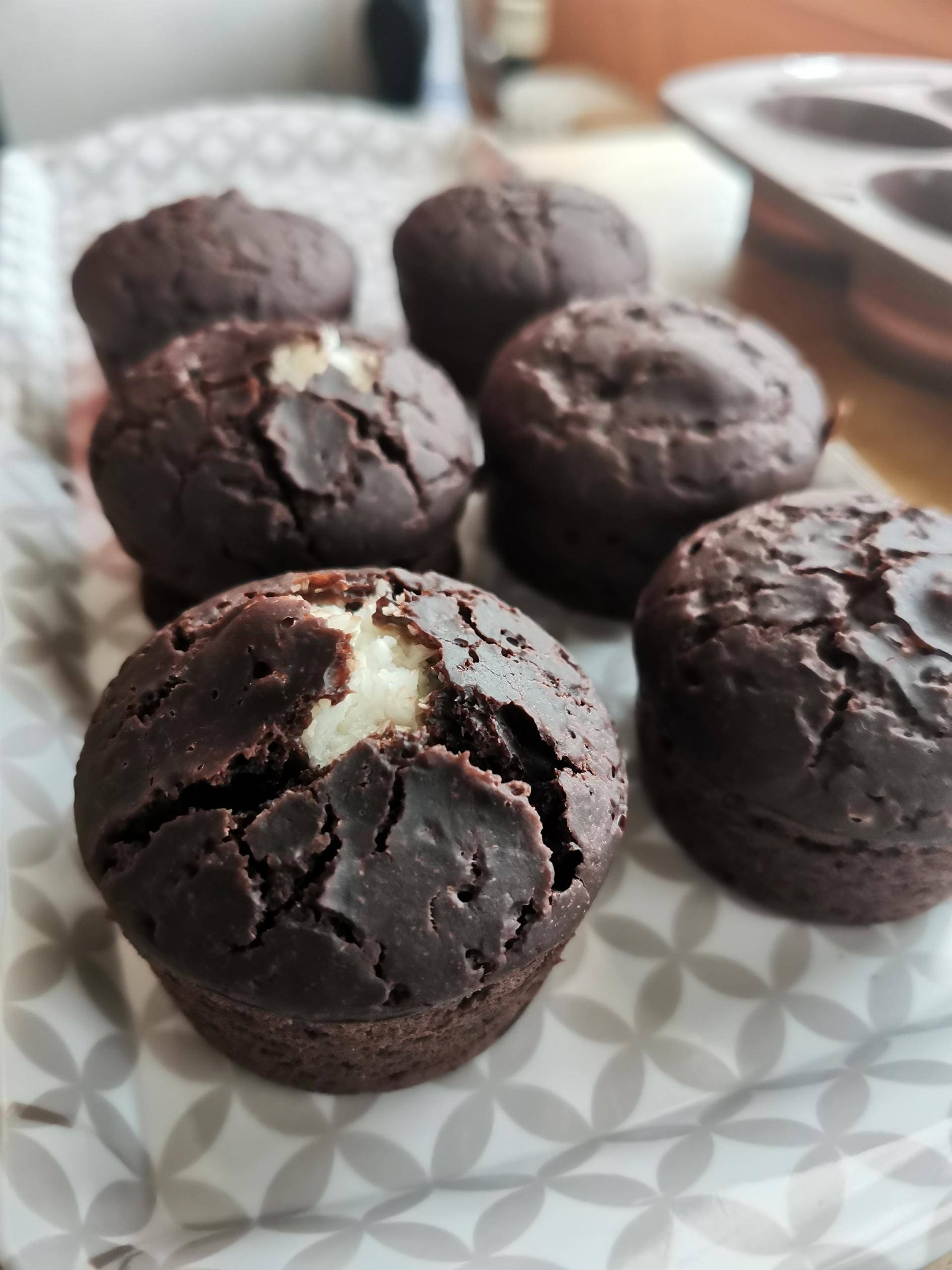 Muffins chocolat façon Bounty WW - Recette Cake Factory | Tefal