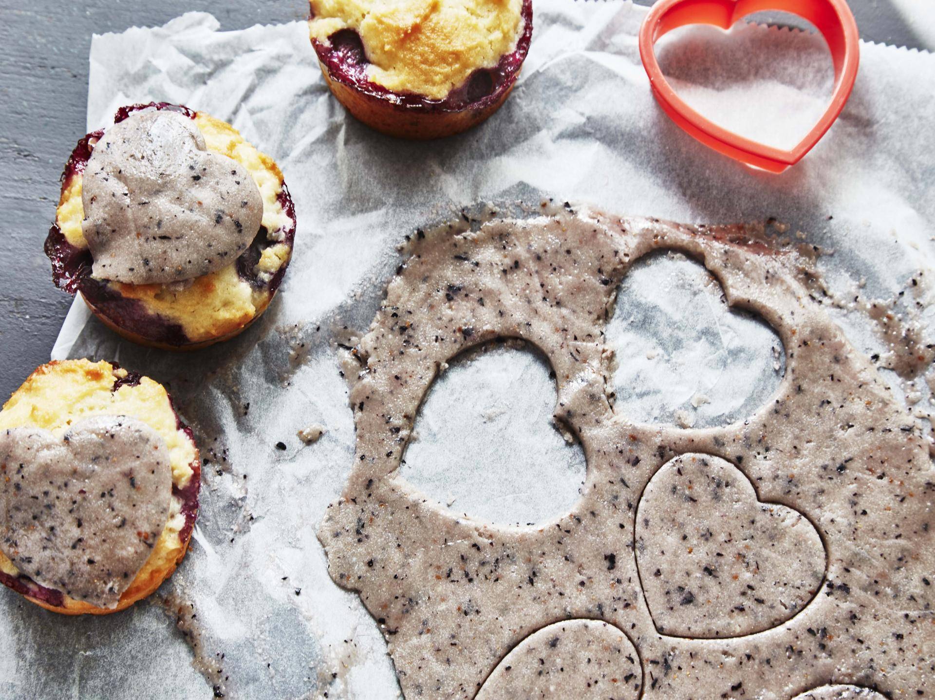 Cupcakes à l'amande et aux myrtilles vegan - Recette Cake Factory | Tefal