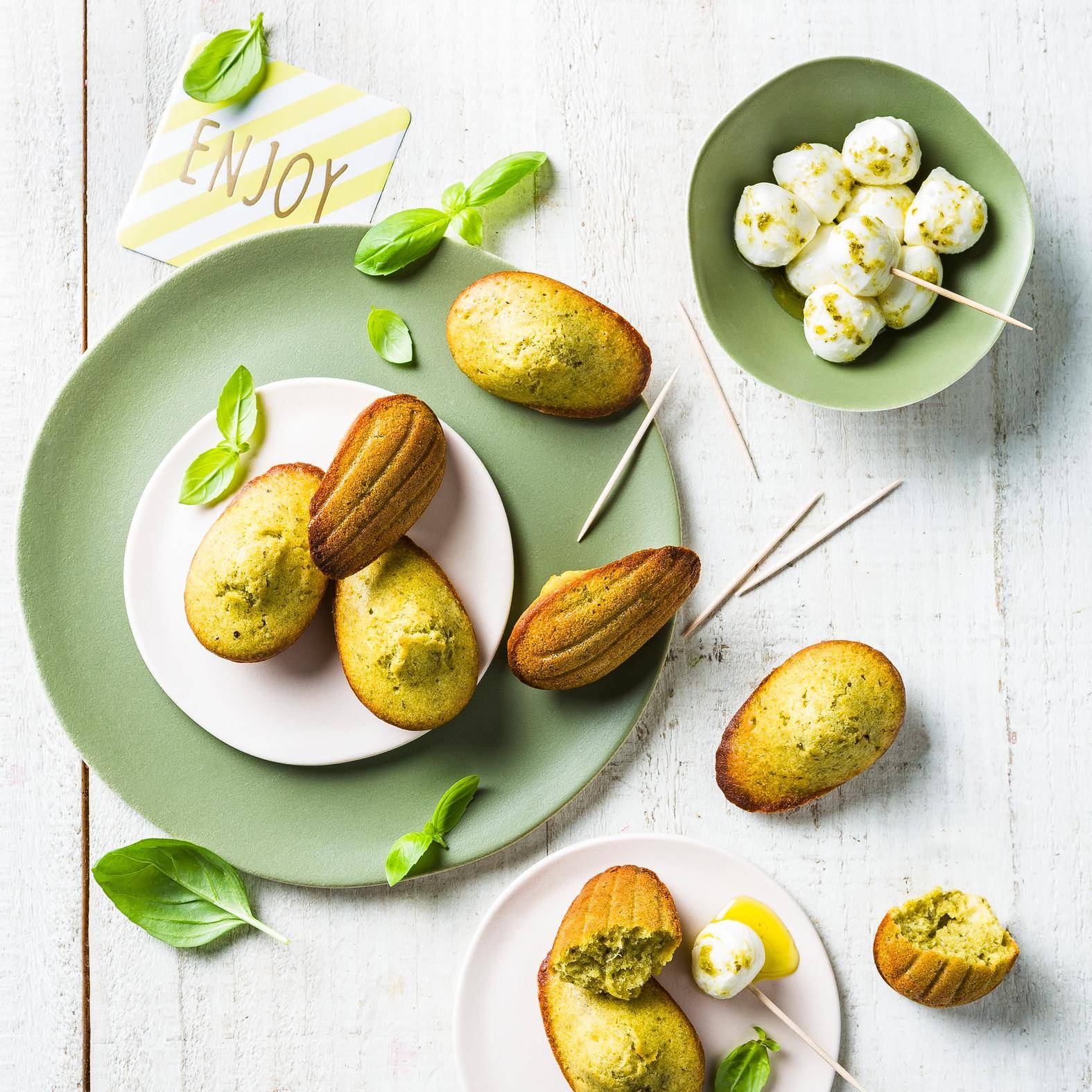 Mini-madeleines au pesto - Recette Snack Collection MECHANICAL | Tefal