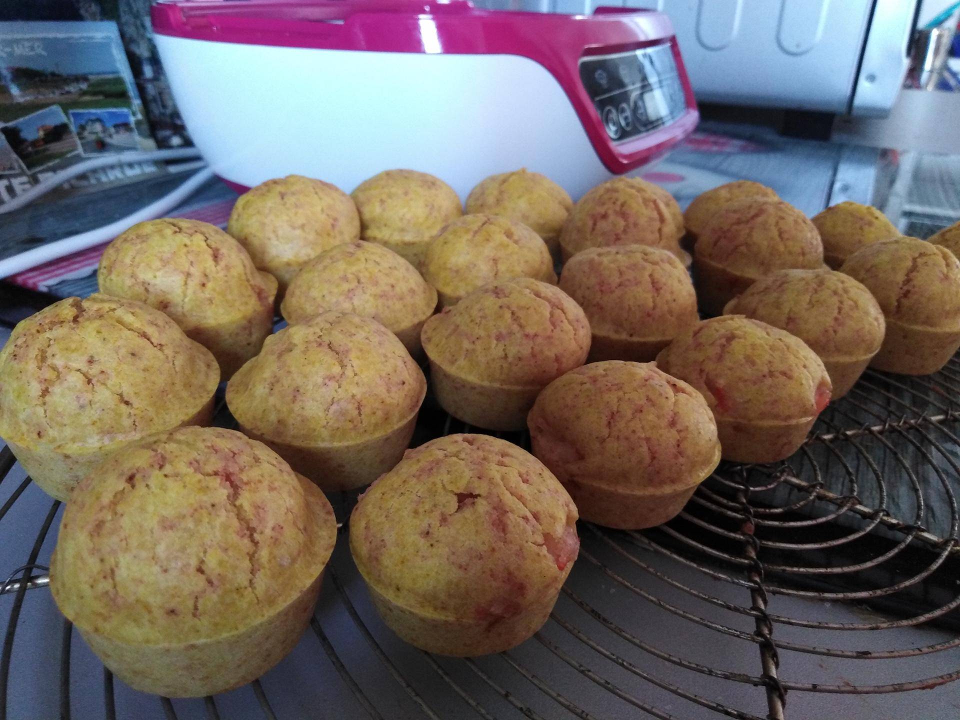 Mini muffins aux crevettes et au curry - Recette Cake Factory | Tefal