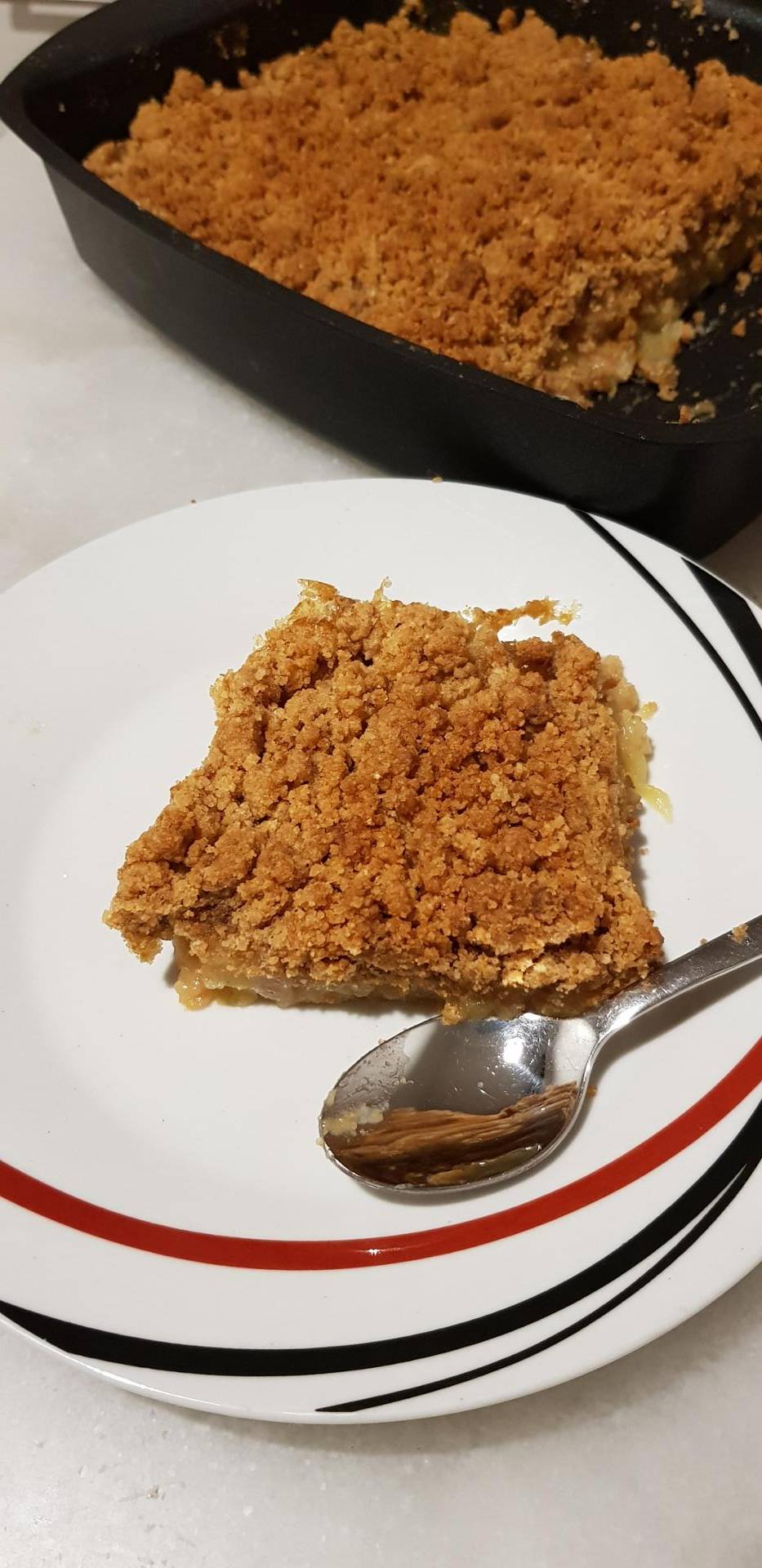 Crumble pommes poires spéculoos - Recette Cake Factory | Tefal