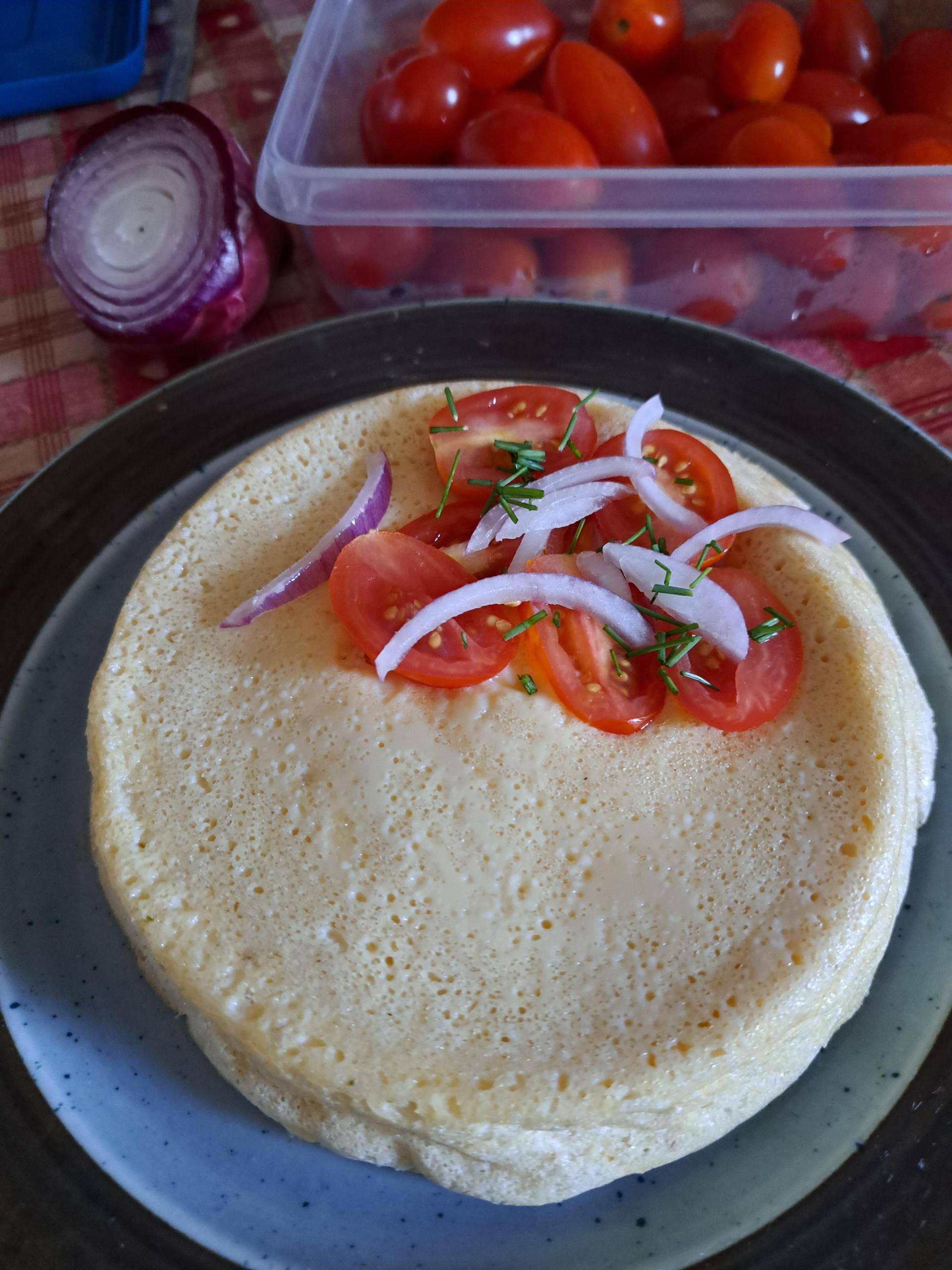 Omelette soufflée au parmesan - Recette Cake Factory | Tefal