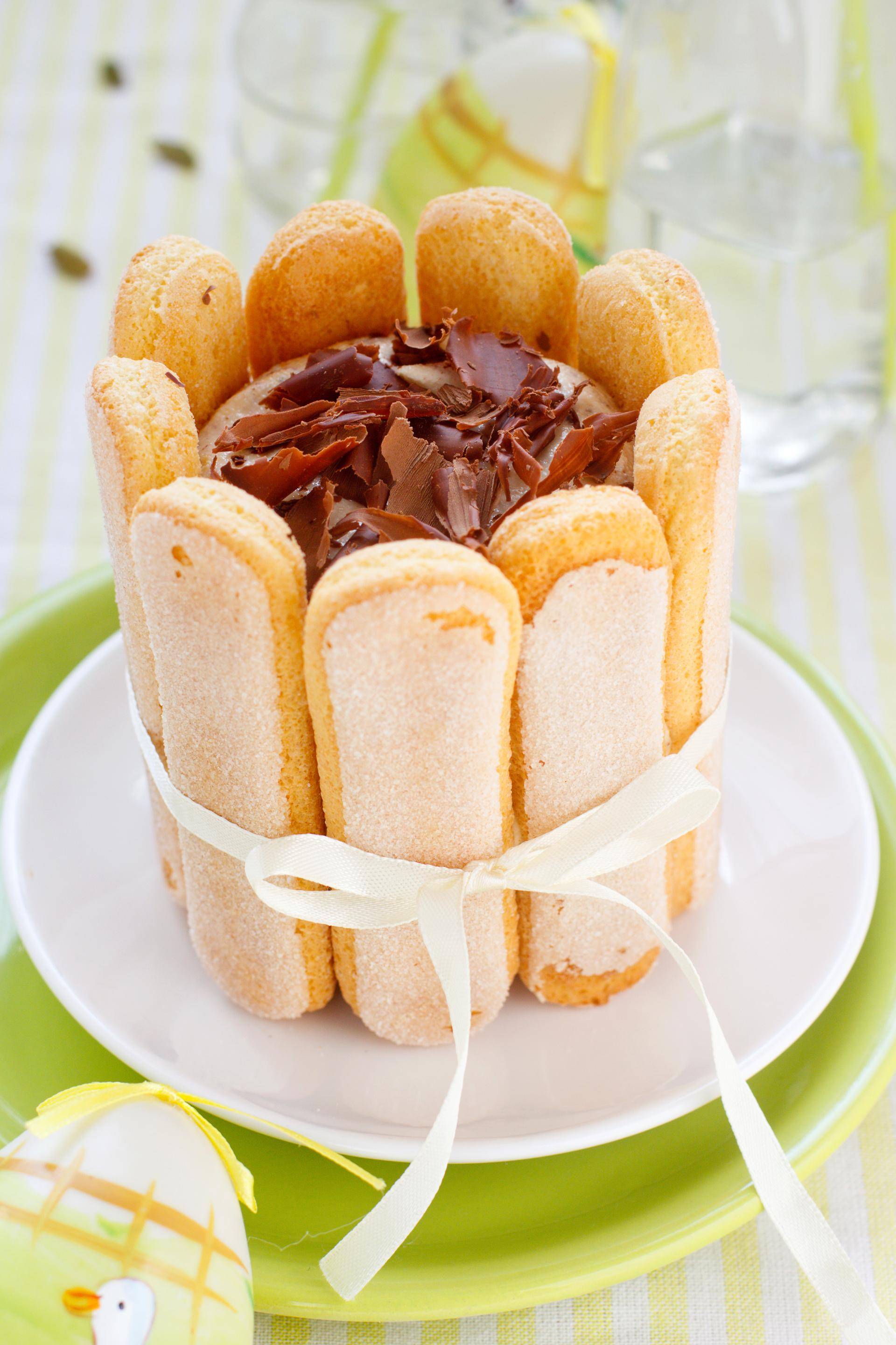 Charlotte poire-chocolat et nougatine - Recette Balance de cuisine | Tefal