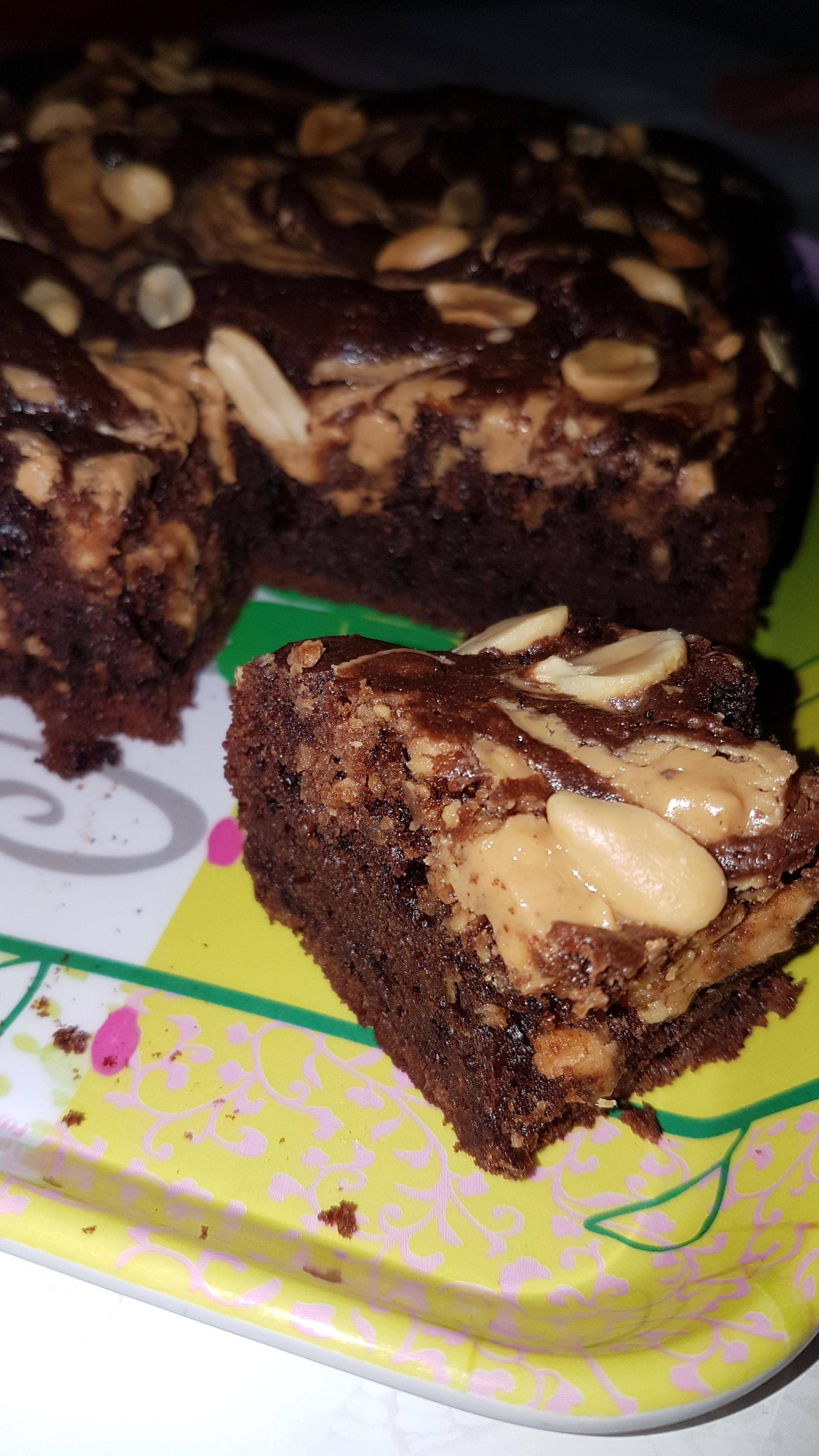 Brownie chocolat beurre de cacahuète - Recette Cake Factory | Tefal