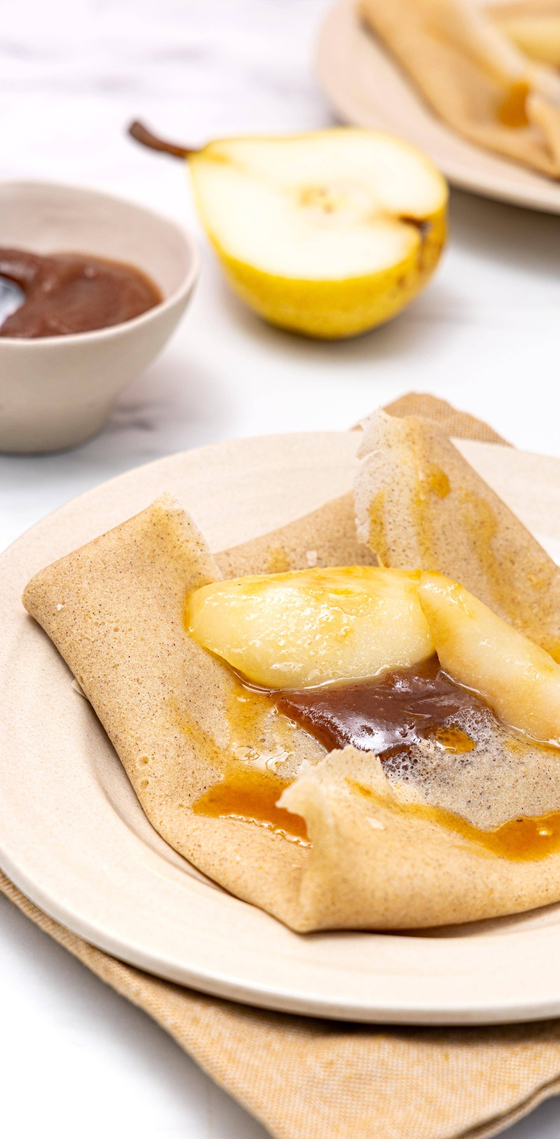 Crêpes poires-marron sans gluten - Recette Poêles et Casseroles | Tefal