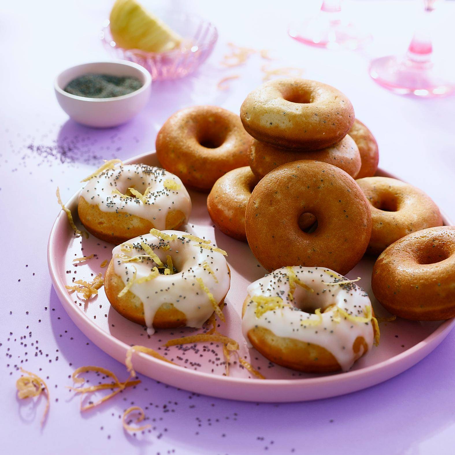 Donuts met citroen en maanzaad - Recette Snack Collection MECHANICAL | Tefal