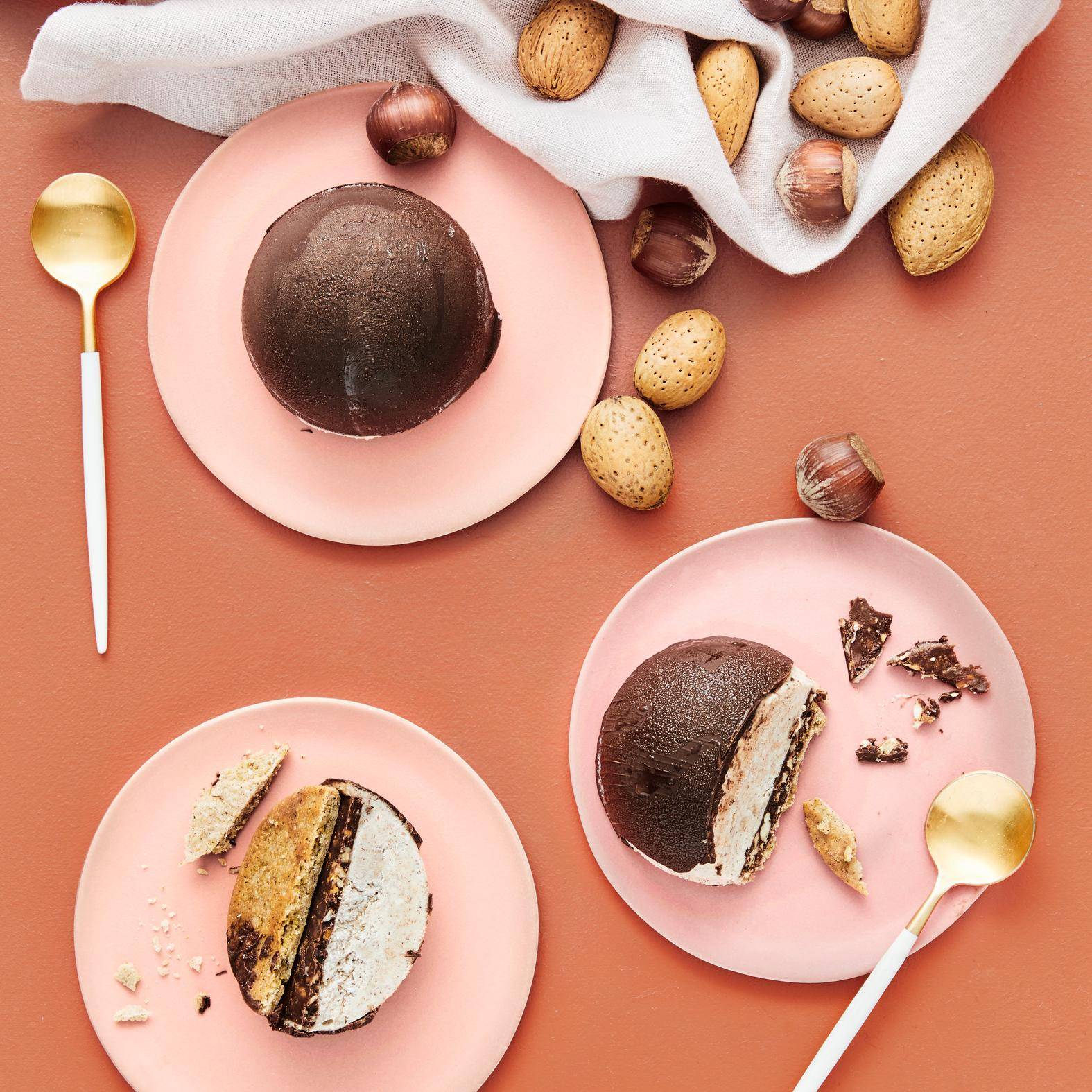 Dômes chocolat noisette (sans lactose et sans gluten) - Recette Cake Factory | Tefal