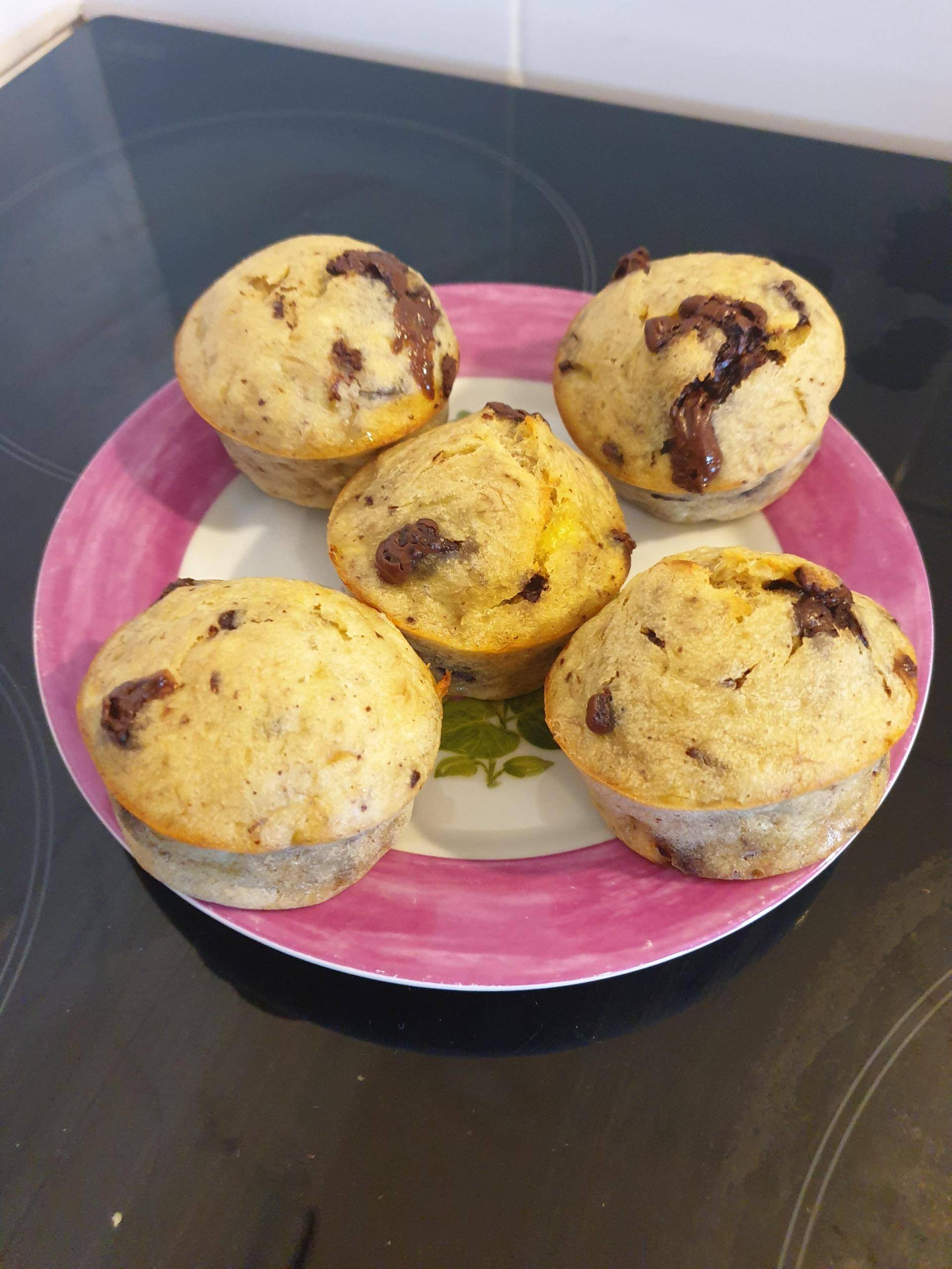 Muffins bananes chocolat sans beurre - Recette Cake Factory | Tefal