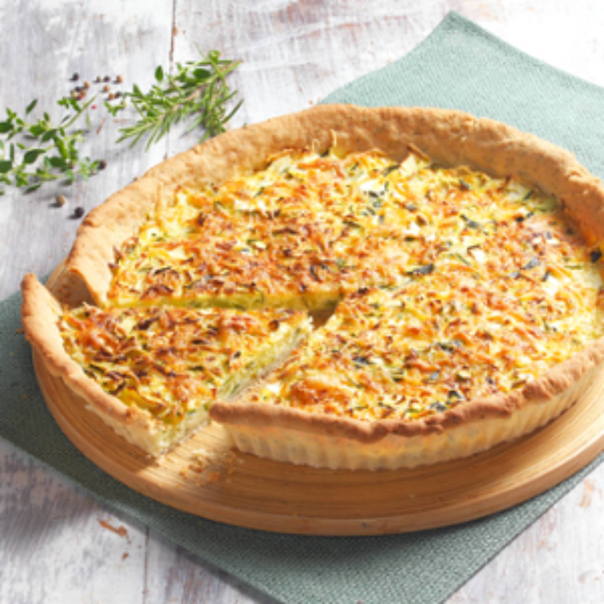 Tarte courgettes et chèvre - Recette Moules à gâteaux | Tefal