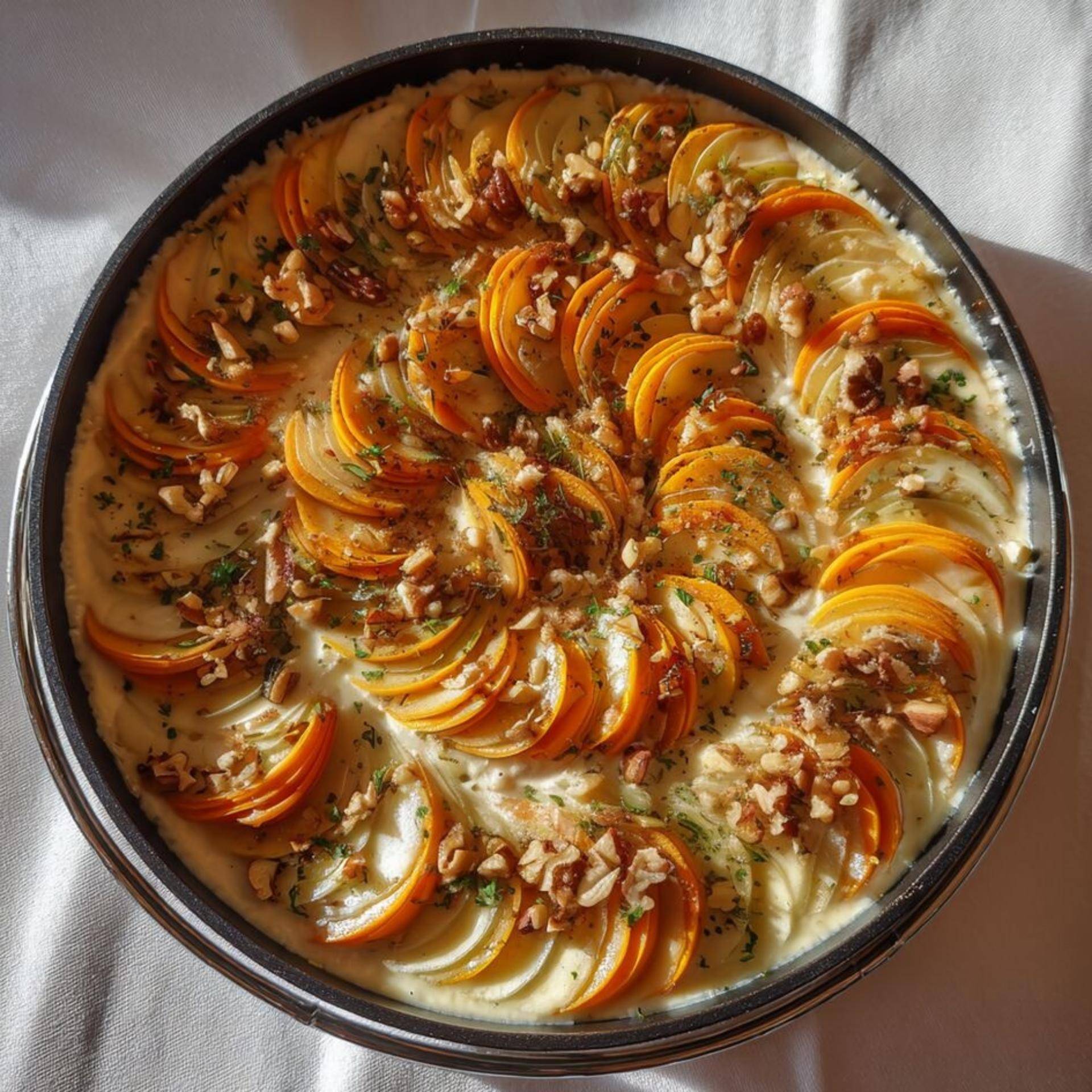 Gratin de légumes d’hiver aux noisettes et fromage - Recette Poêles et Casseroles | Tefal