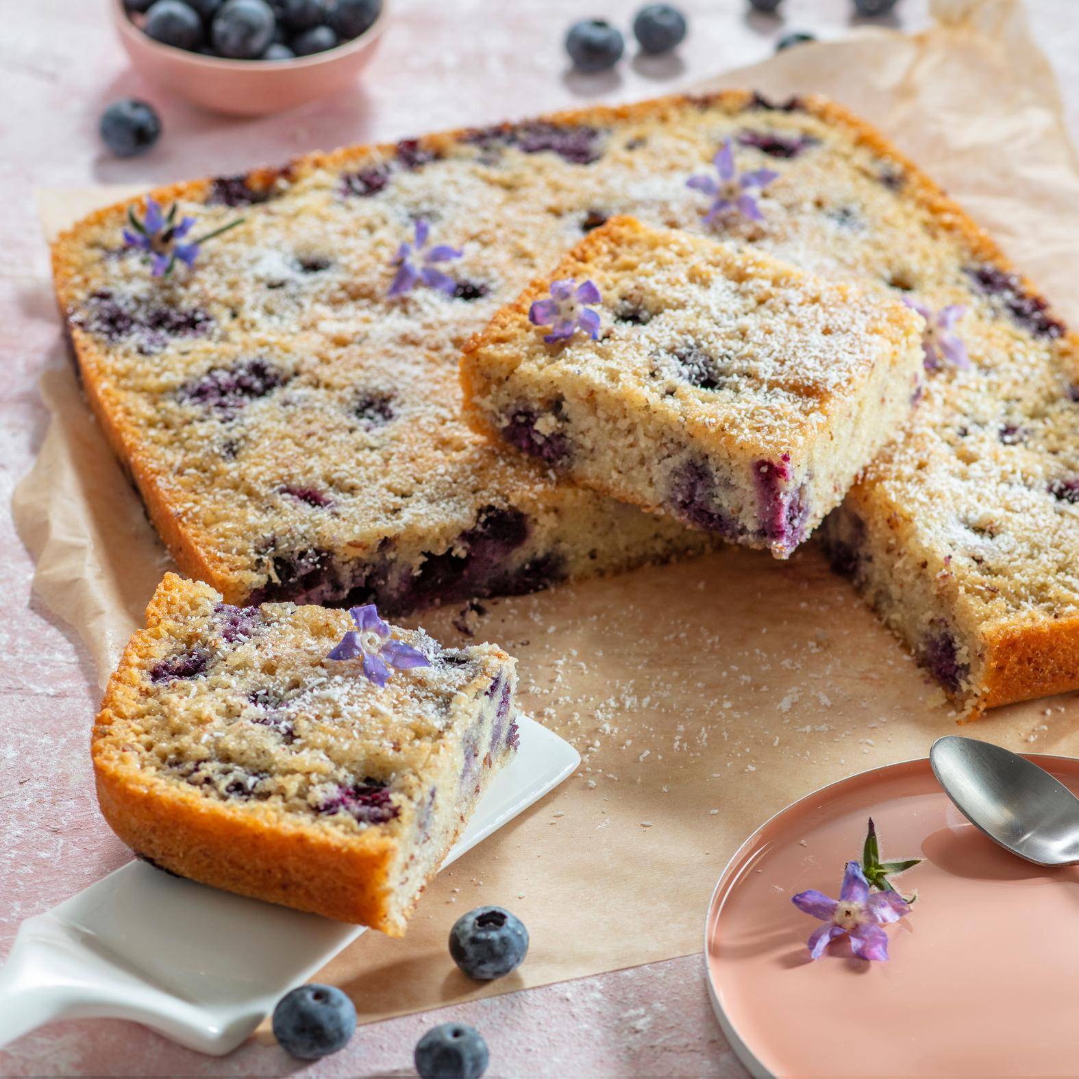 Financier géant myrtilles coco - Recette Cake Factory Infinity | Tefal