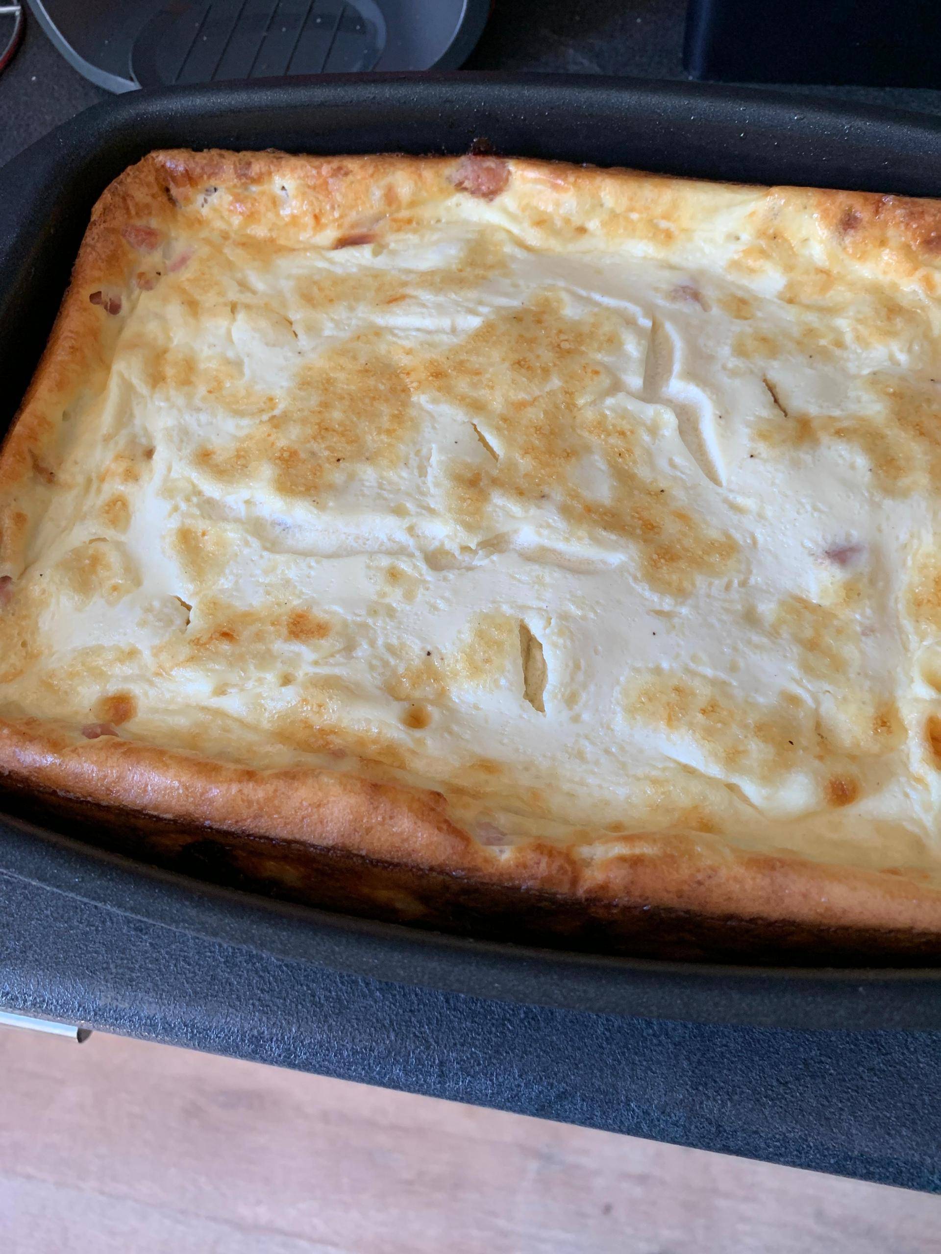 Quiche au des de poulet et râpé - Recette Cake Factory | Tefal