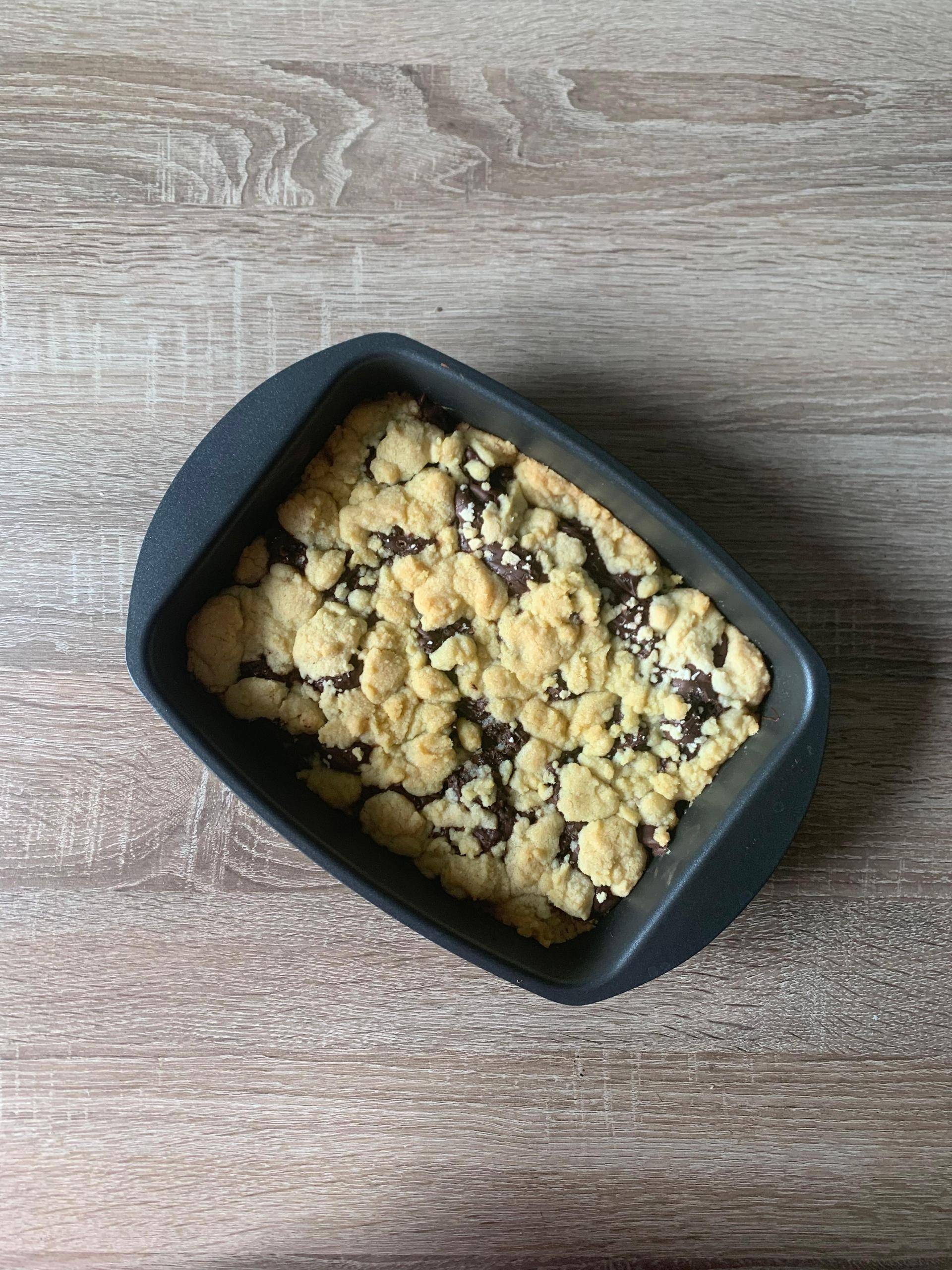 Crumble choco banane - Recette Cake Factory | Tefal