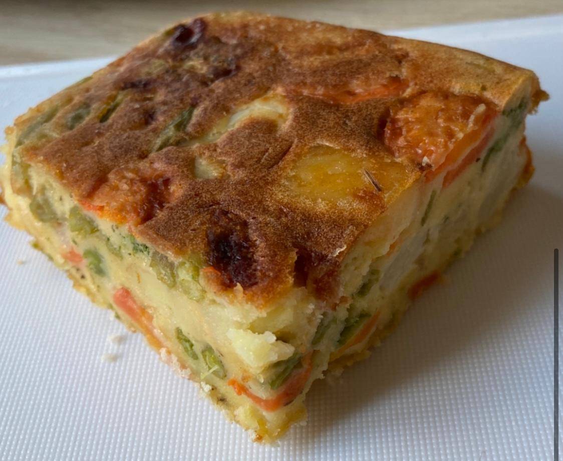 Cake de poêlée de légumes surgelés - Recette Cake Factory Délices | Tefal
