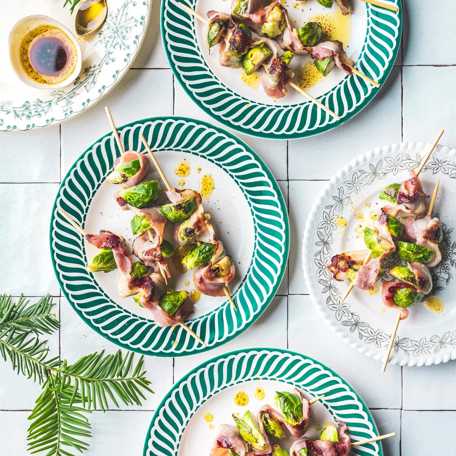 Brochettes de choux de Bruxelles et bacon - Recette OptiGrill 2in1 | Tefal