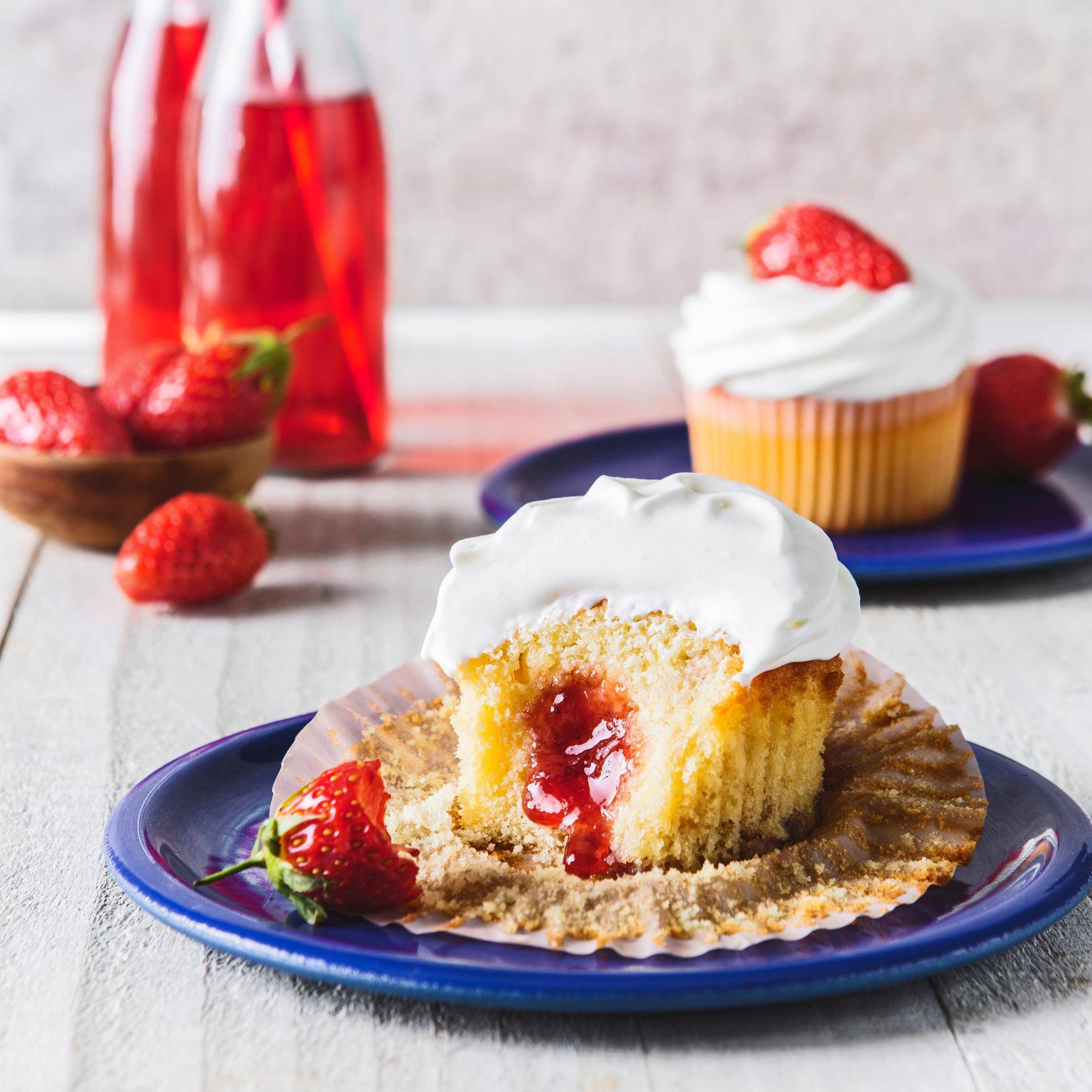 Cupcakes à la fraise - Recette Cake Factory | Tefal
