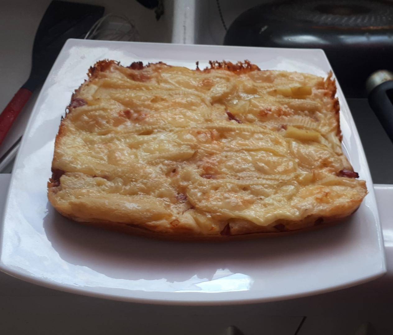 Pizza liquide tartiflette - Recette Cake Factory | Tefal