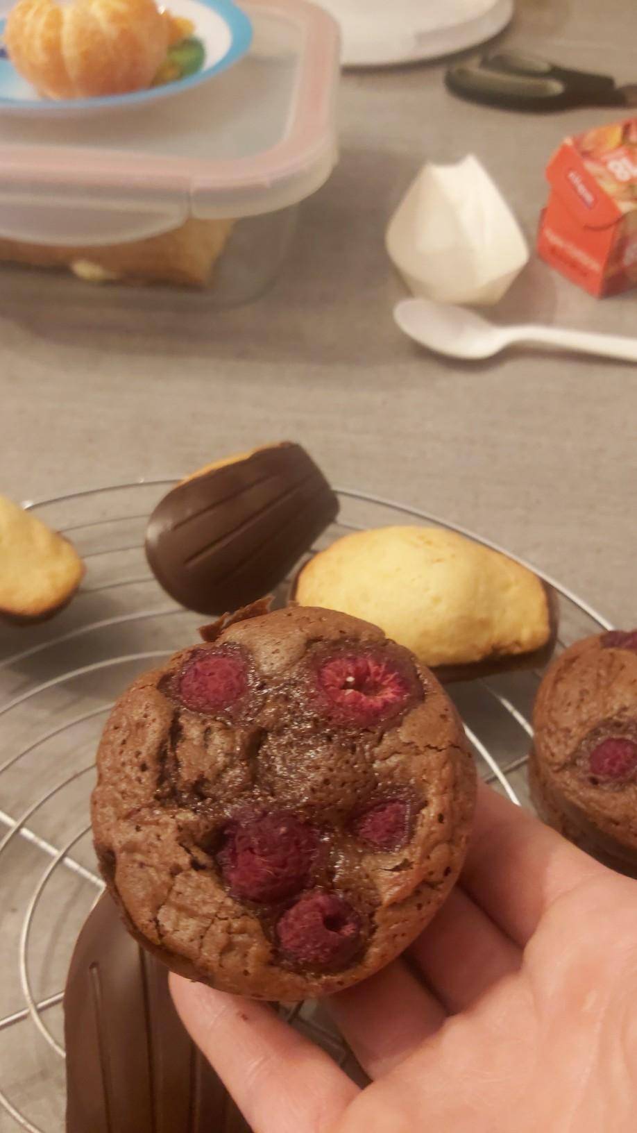 Muffins Choco - Framboise - Recette Cake Factory | Tefal