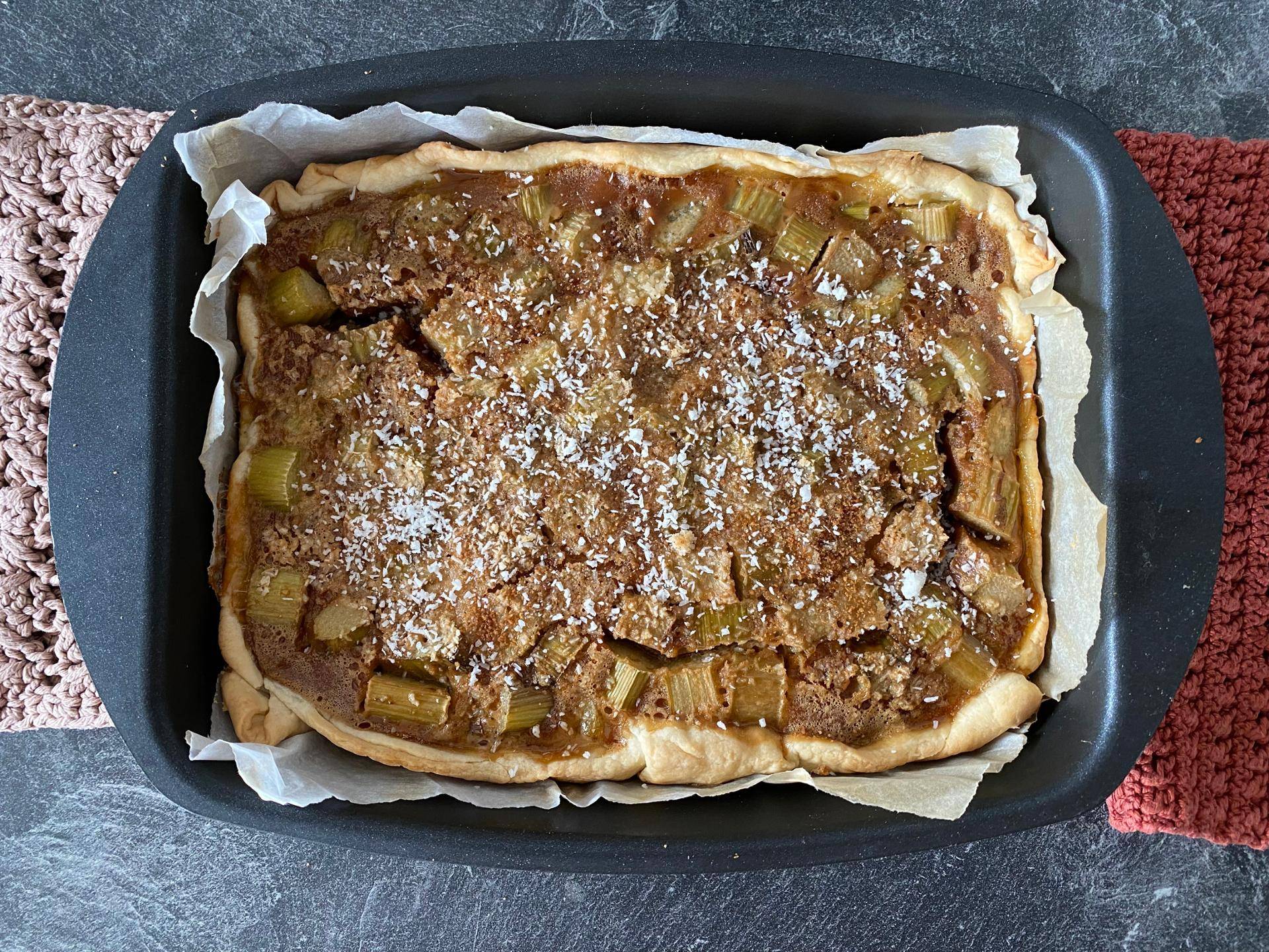 Tarte rhubarbe coco - Recette Cake Factory Délices | Tefal