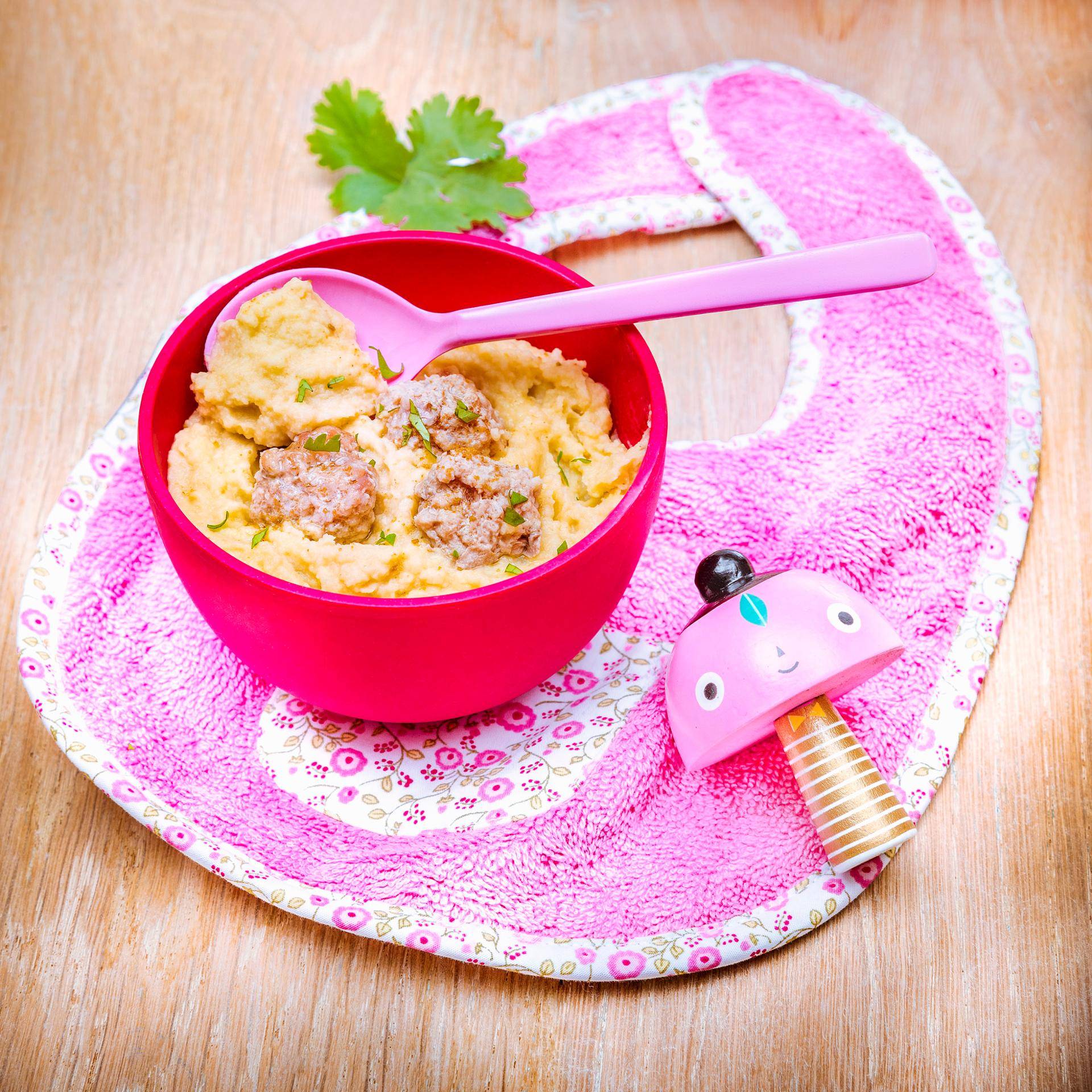 Boulettes d’agneau, houmous de céleri rave à partir de 12 mois - Recette undefined | Tefal