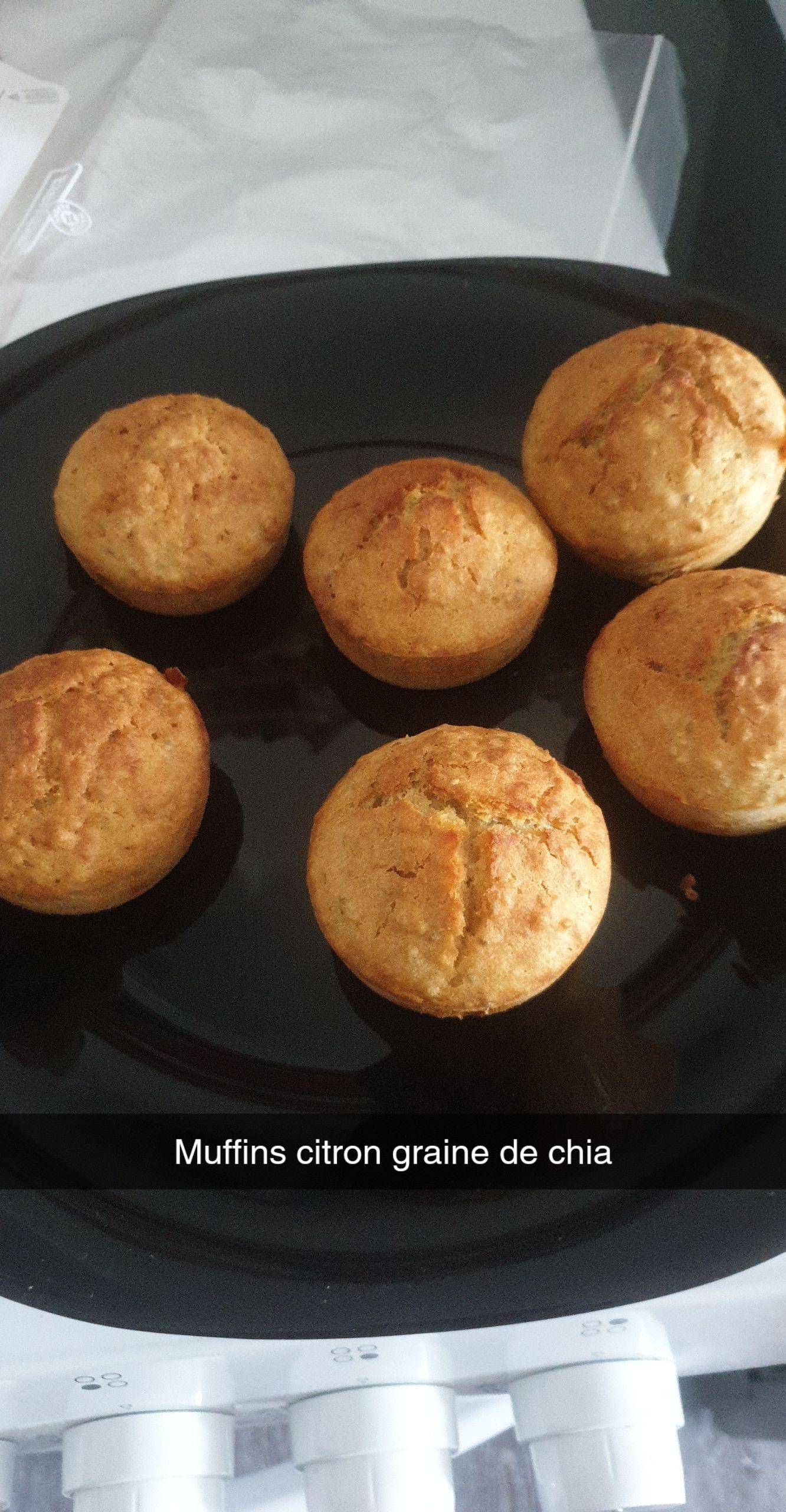 Muffins citron graine de chia - Recette Cake Factory | Tefal