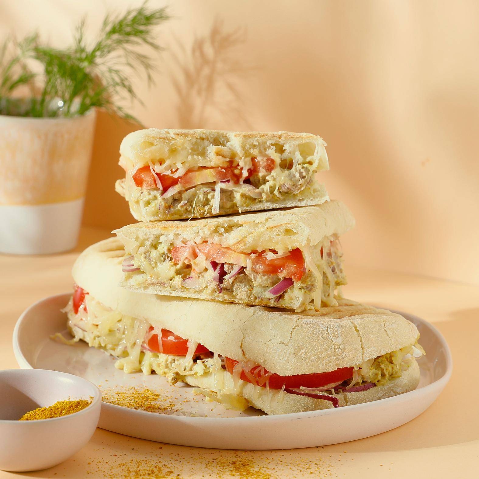 Paninis thon curry - Recette Snack Collection MECHANICAL | Tefal