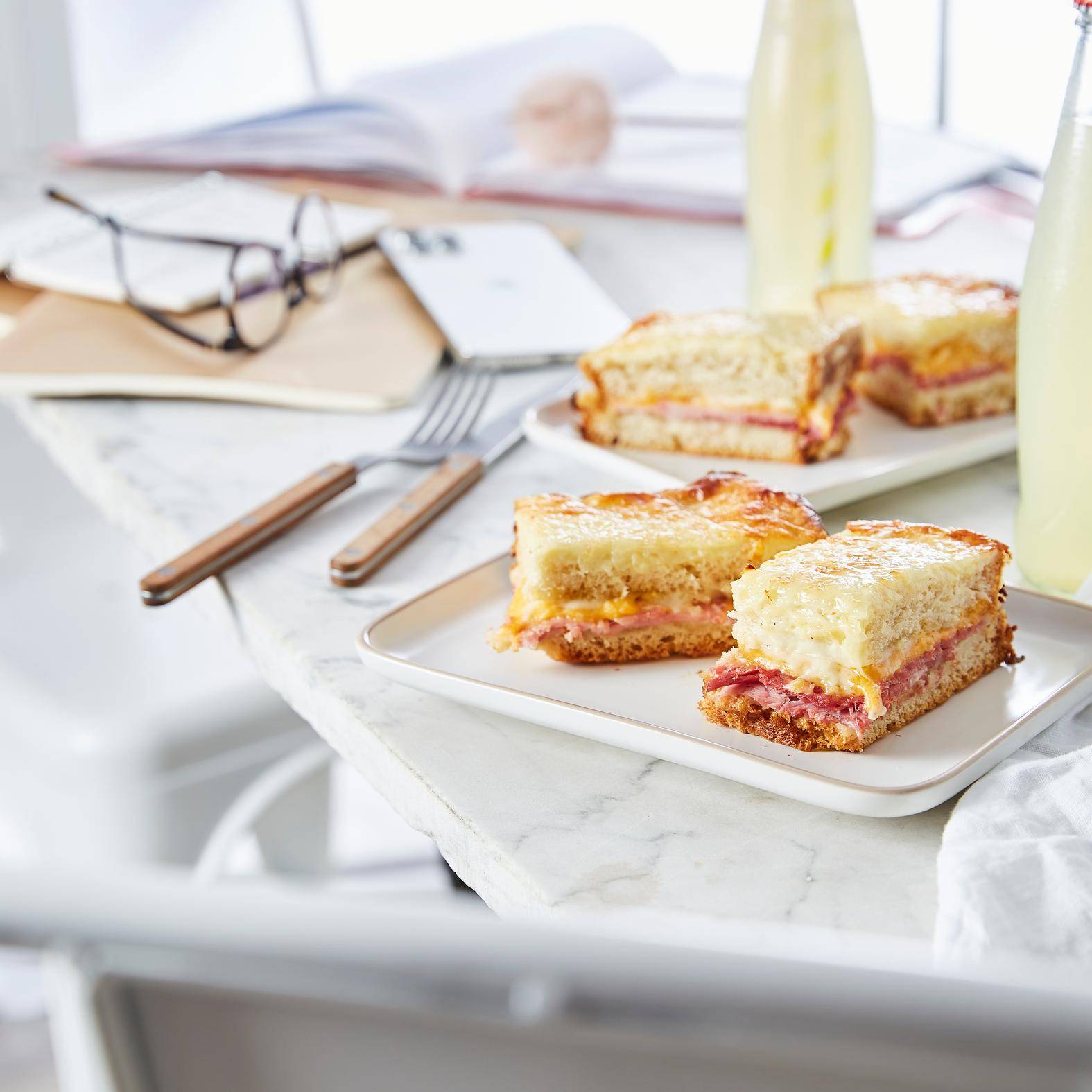 Croque cake jambon fromage - Recette Cake Factory | Tefal