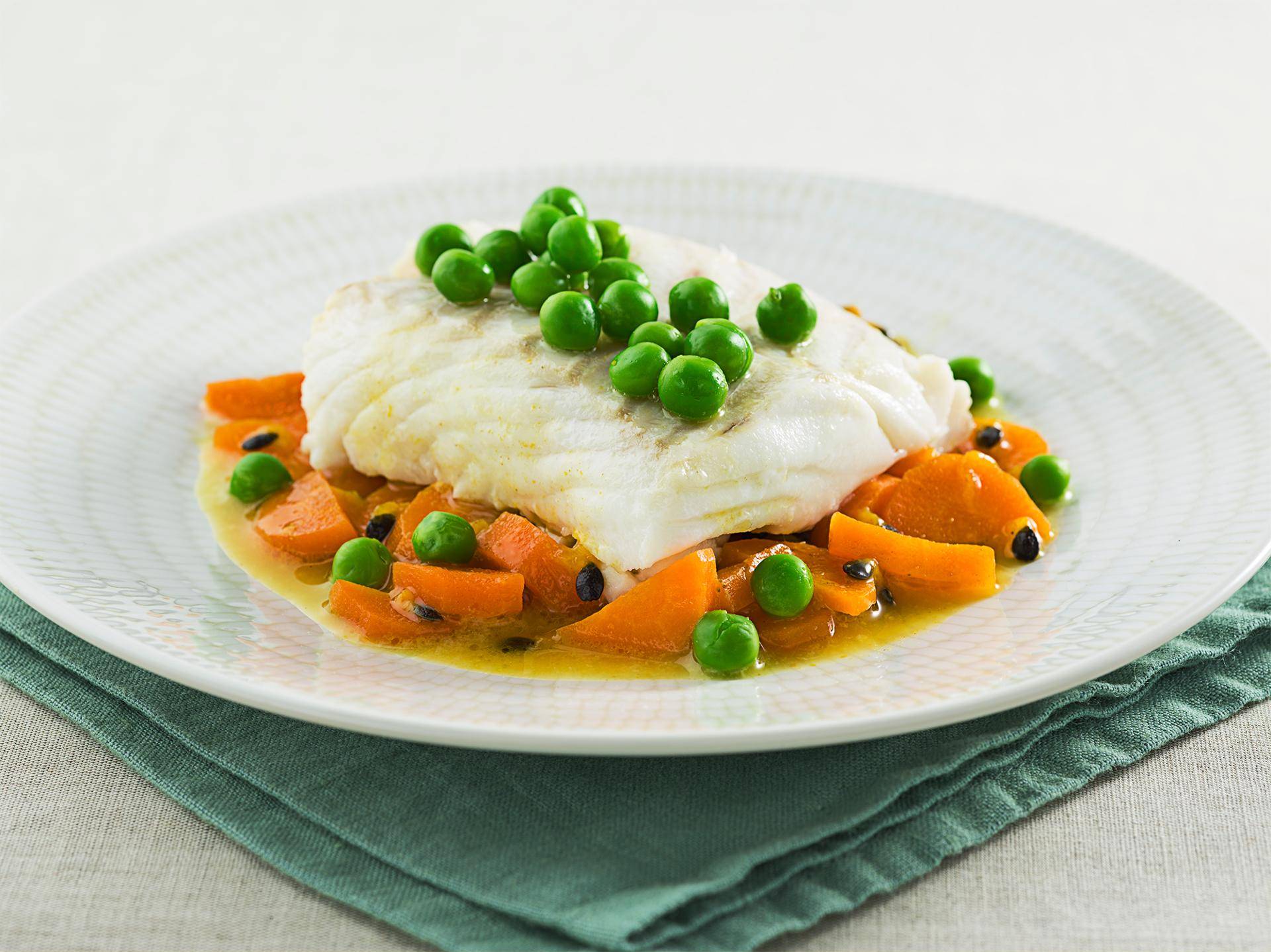 Dos de cabillaud orange-passion et petits légumes - Recette undefined | Tefal