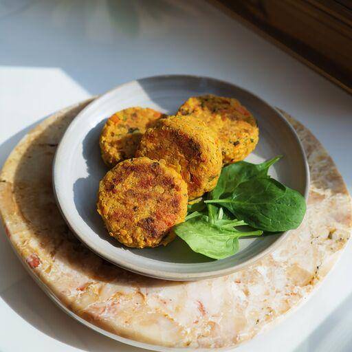Galettes de lentilles corail et patate douce - Recette Poêles et Casseroles | Tefal