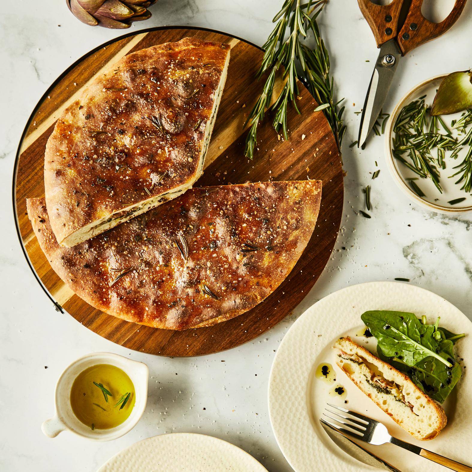 Focaccia fourrée - Recette Poêles et Casseroles | Tefal