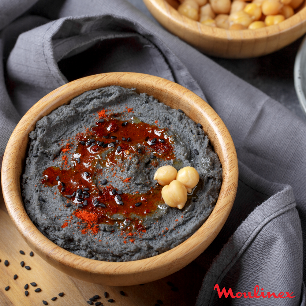 Houmous noir aux olives - Recette Hachoir Manuel 5 secondes 900mL | Tefal