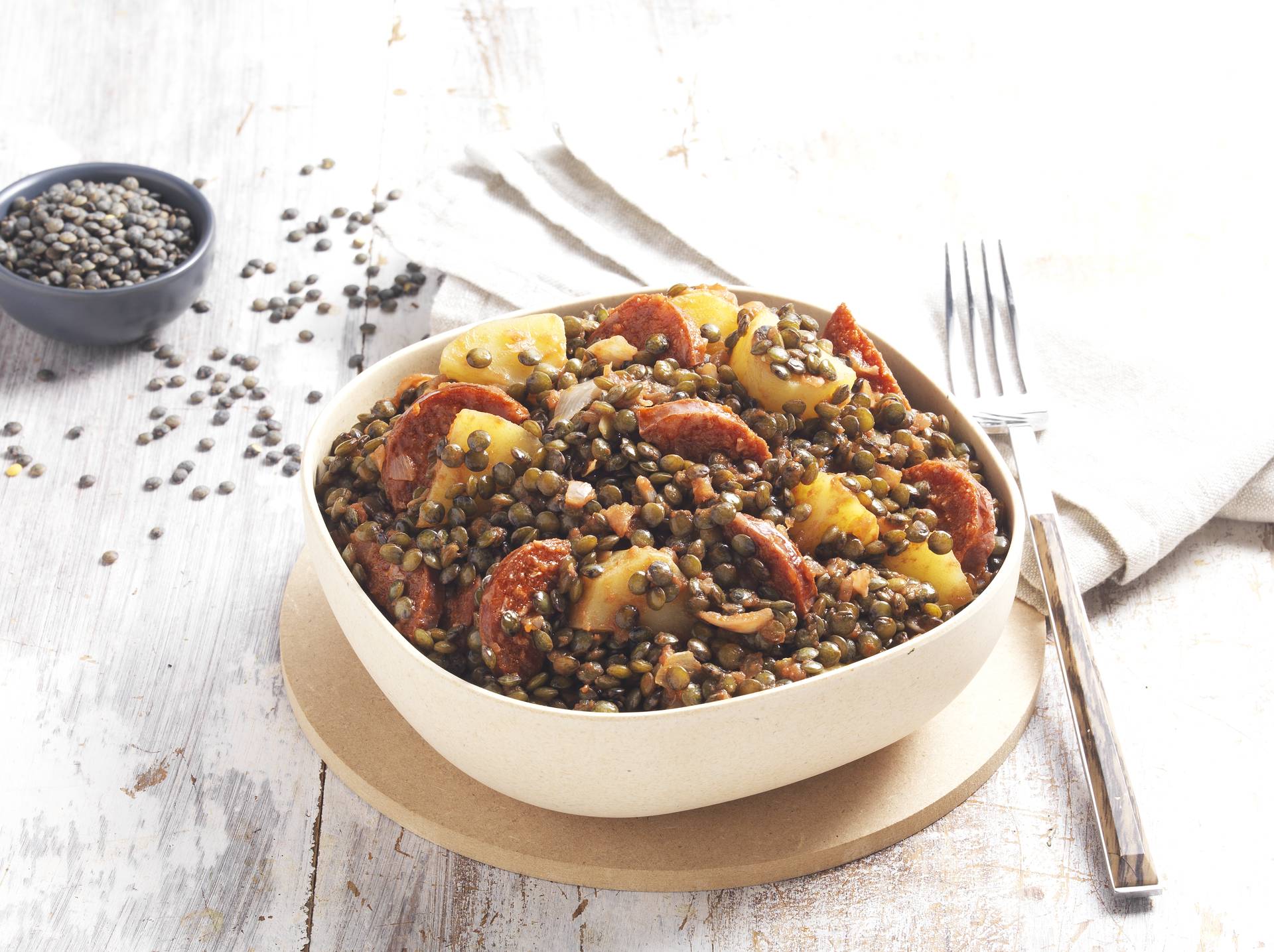 Lentilles aux légumes d'automne et chorizo - Recette undefined | Tefal