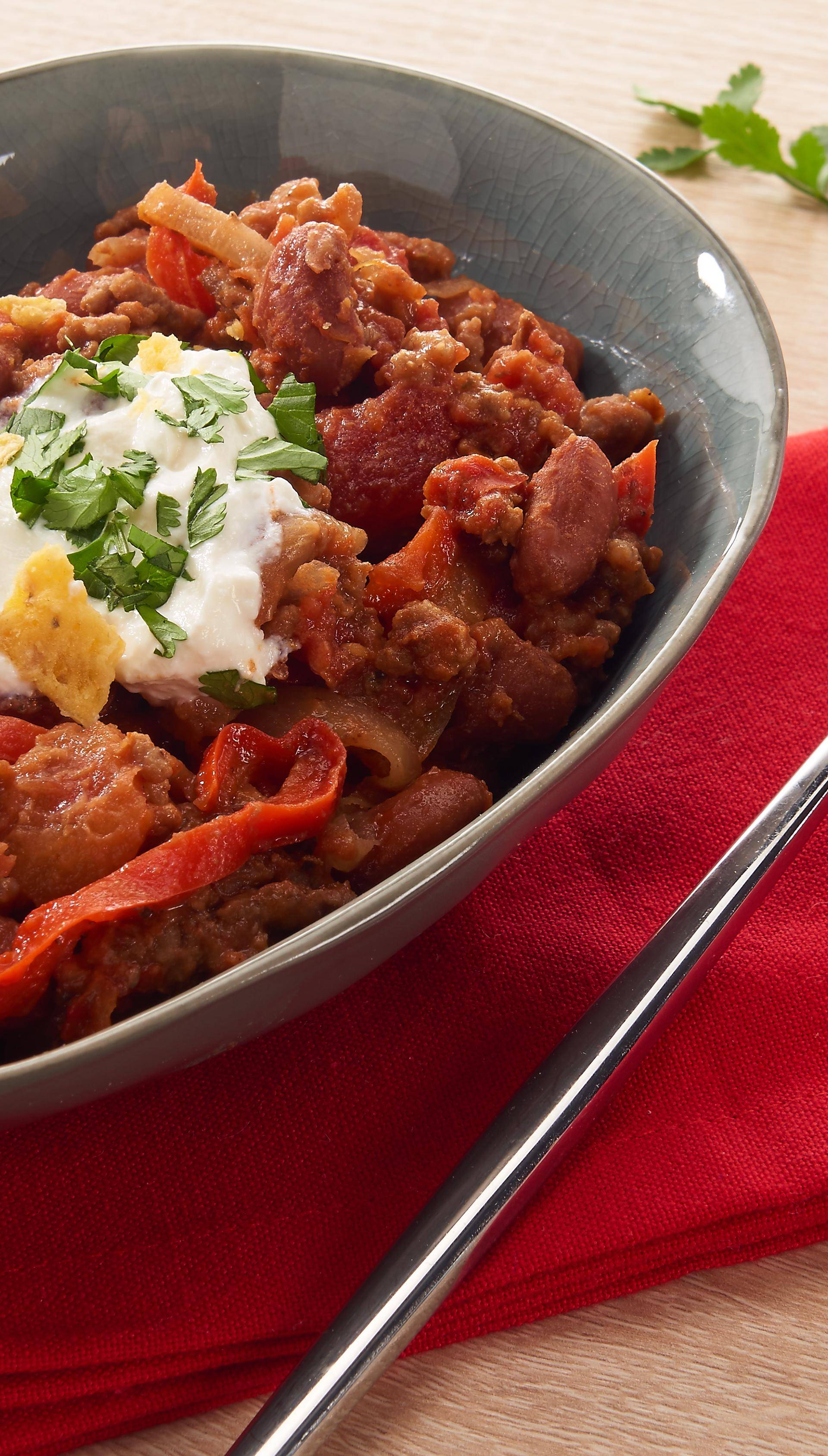 Chili sin carne rapide - Recette Poêles et Casseroles | Tefal