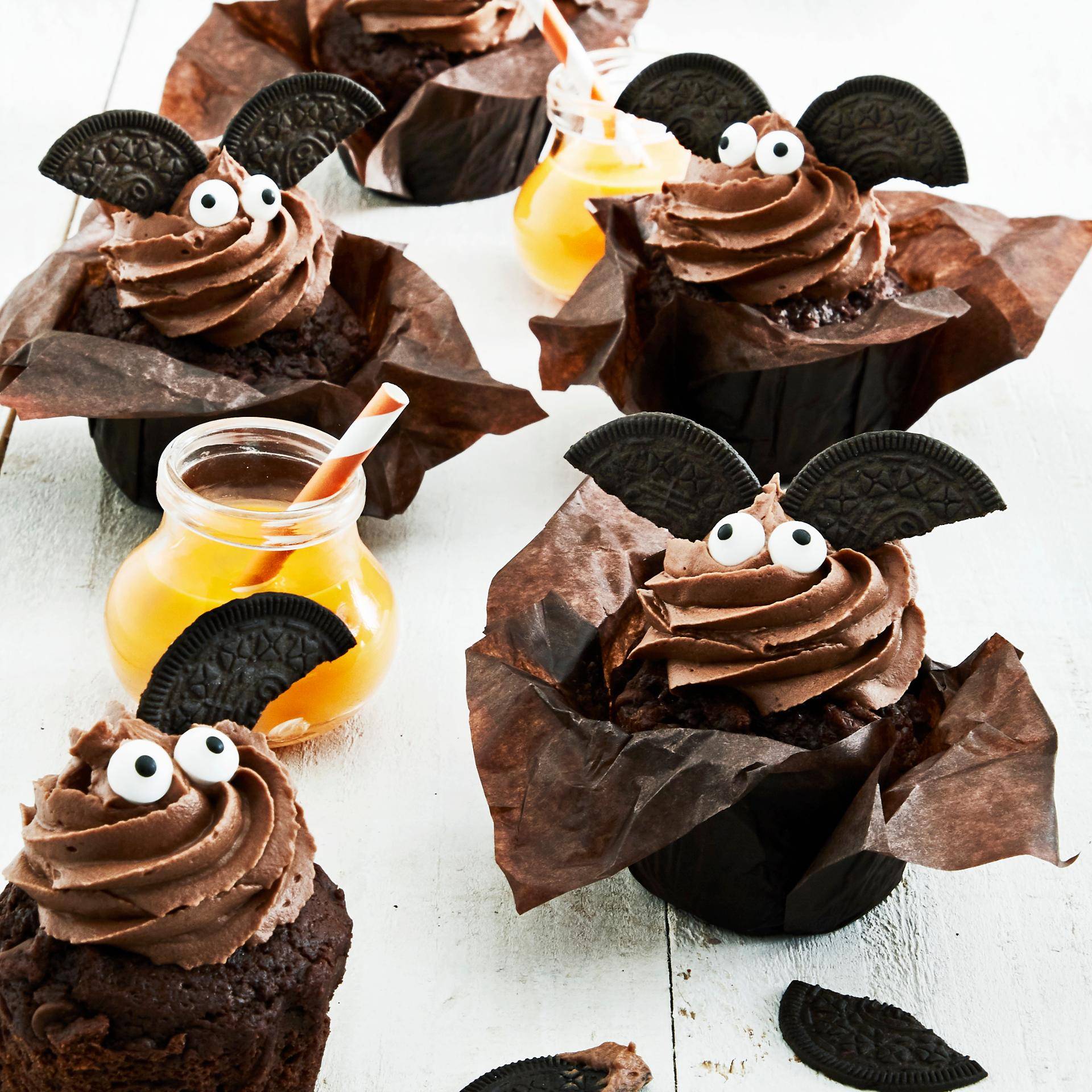 Muffins choco chauve-souris - Recette Cake Factory | Tefal