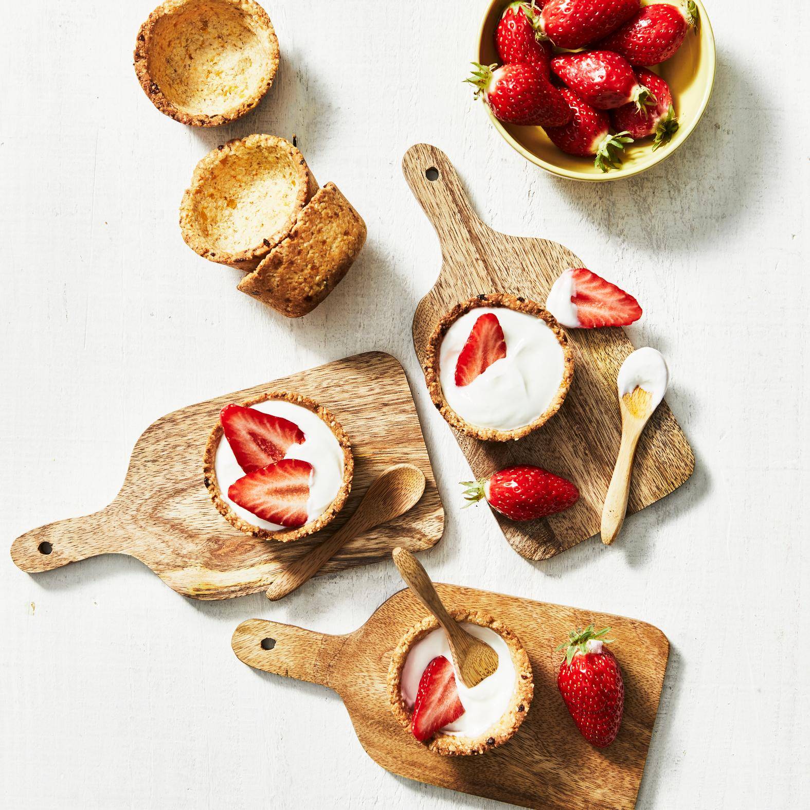 Tartelettes aux fraises façon granola - Recette Cake Factory | Tefal