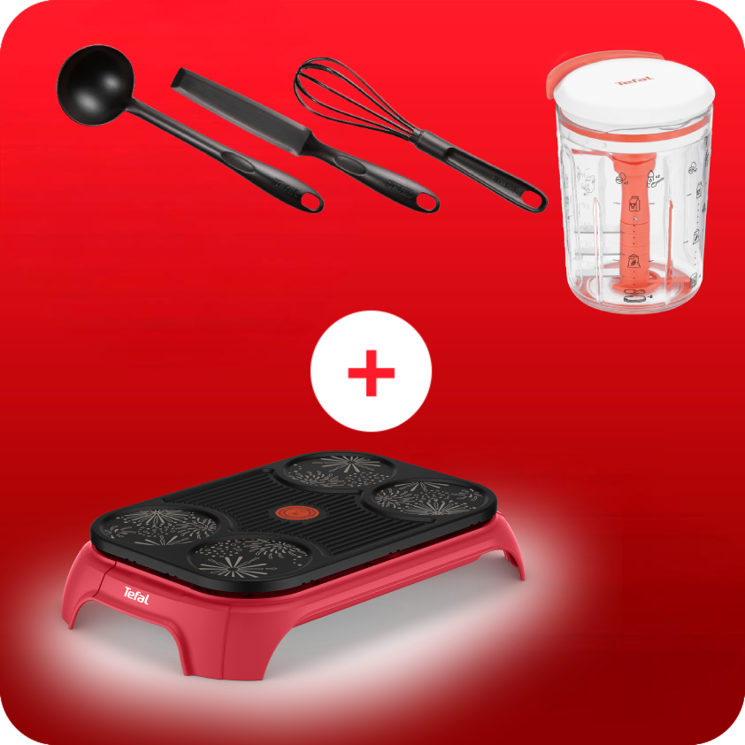 Pack Web - Chandeleur Crêpe party - Crépière et lot d'ustensiles